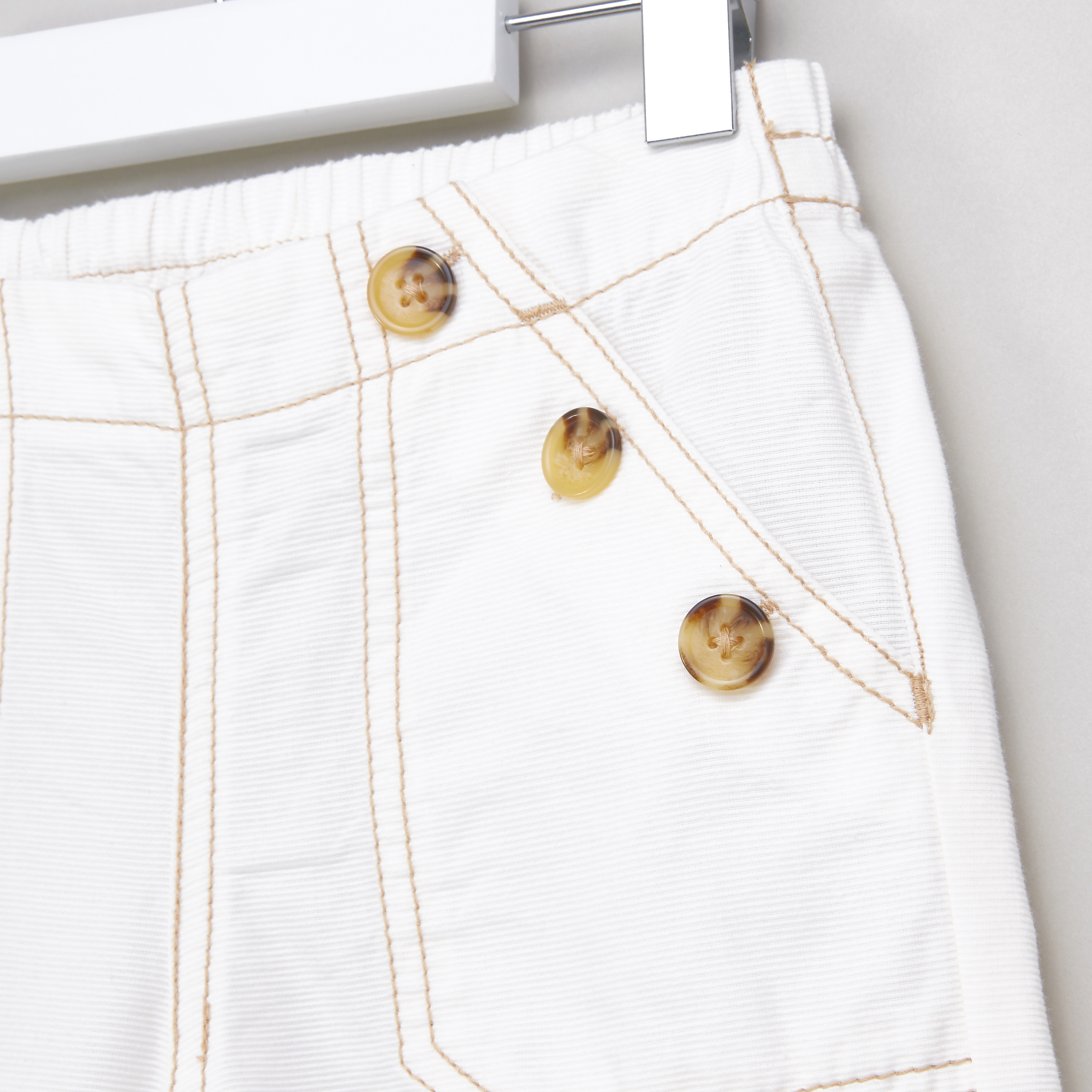 Bossini Button Detail Wide Leg Capris with Elasticised Waistband-girls-clothing-bottoms-trousers-image-2