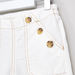 Bossini Button Detail Wide Leg Capris with Elasticised Waistband-Pants-thumbnail-1