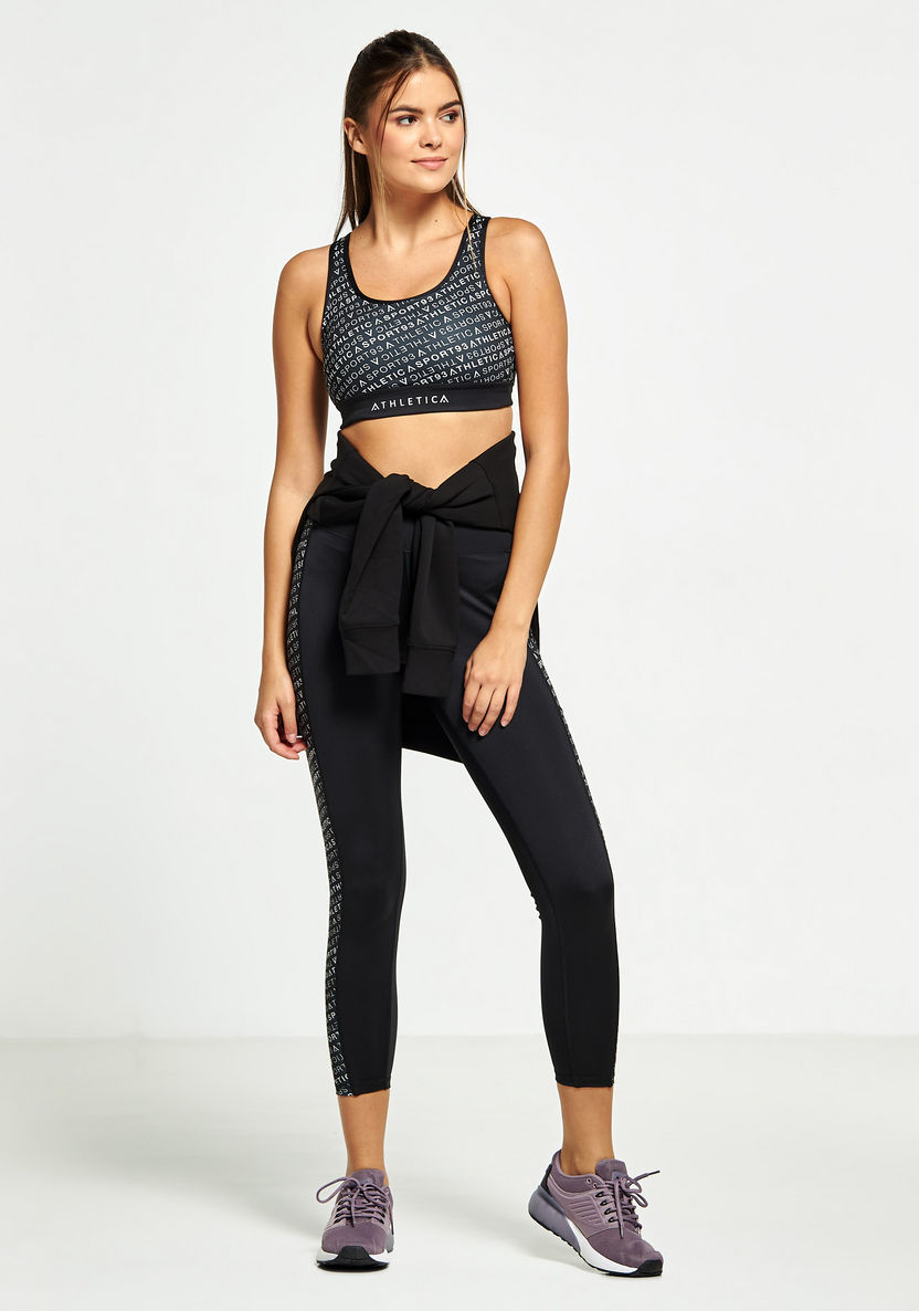 Buy Women's Printed Sports Bra with Racerback Online | Centrepoint UAE