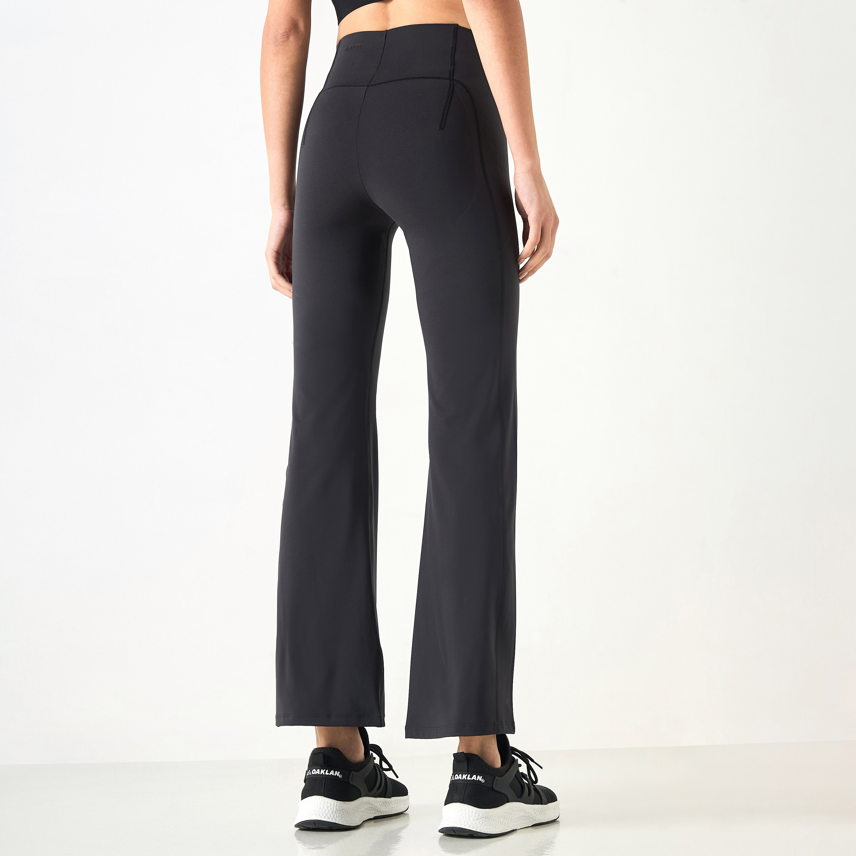 Flared Leggings with Elasticated Waistband-women-clothing-sportswearandactivewear-bottoms-leggings-image-3