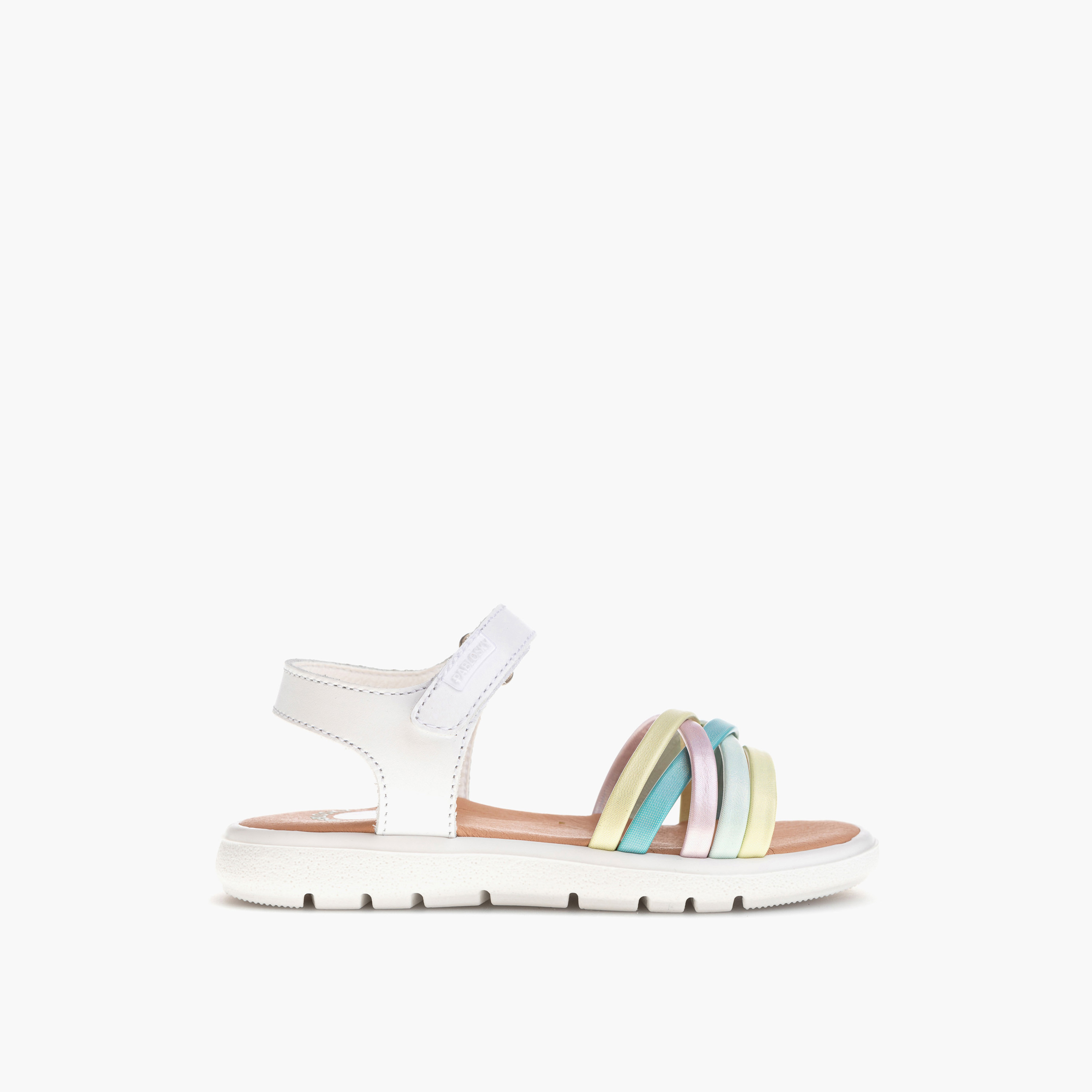 Pablosky Girls' Strap Sandals with Hook and Loop Closure-girls-shoes-sandals-image-2