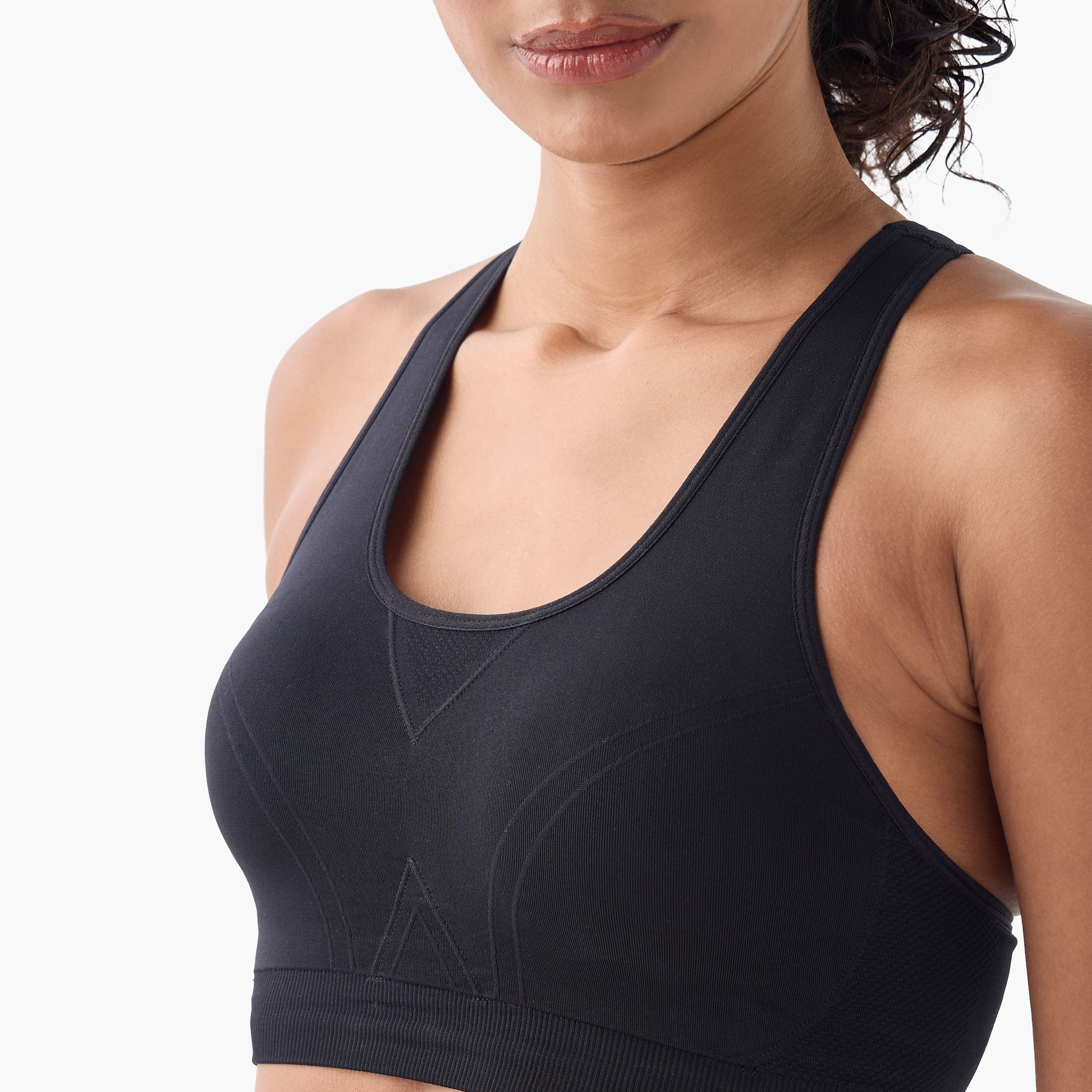صدرية رياضية بارزة الملمس بظهر متقاطع-women-clothing-sportswearandactivewear-sportsbras-image-4