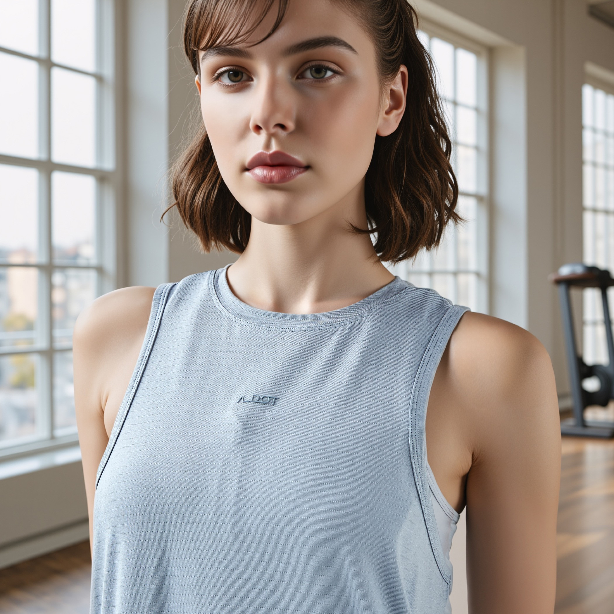 تيشيرت بقصة عادية وظهر ريسر-women-clothing-tshirts-image-4