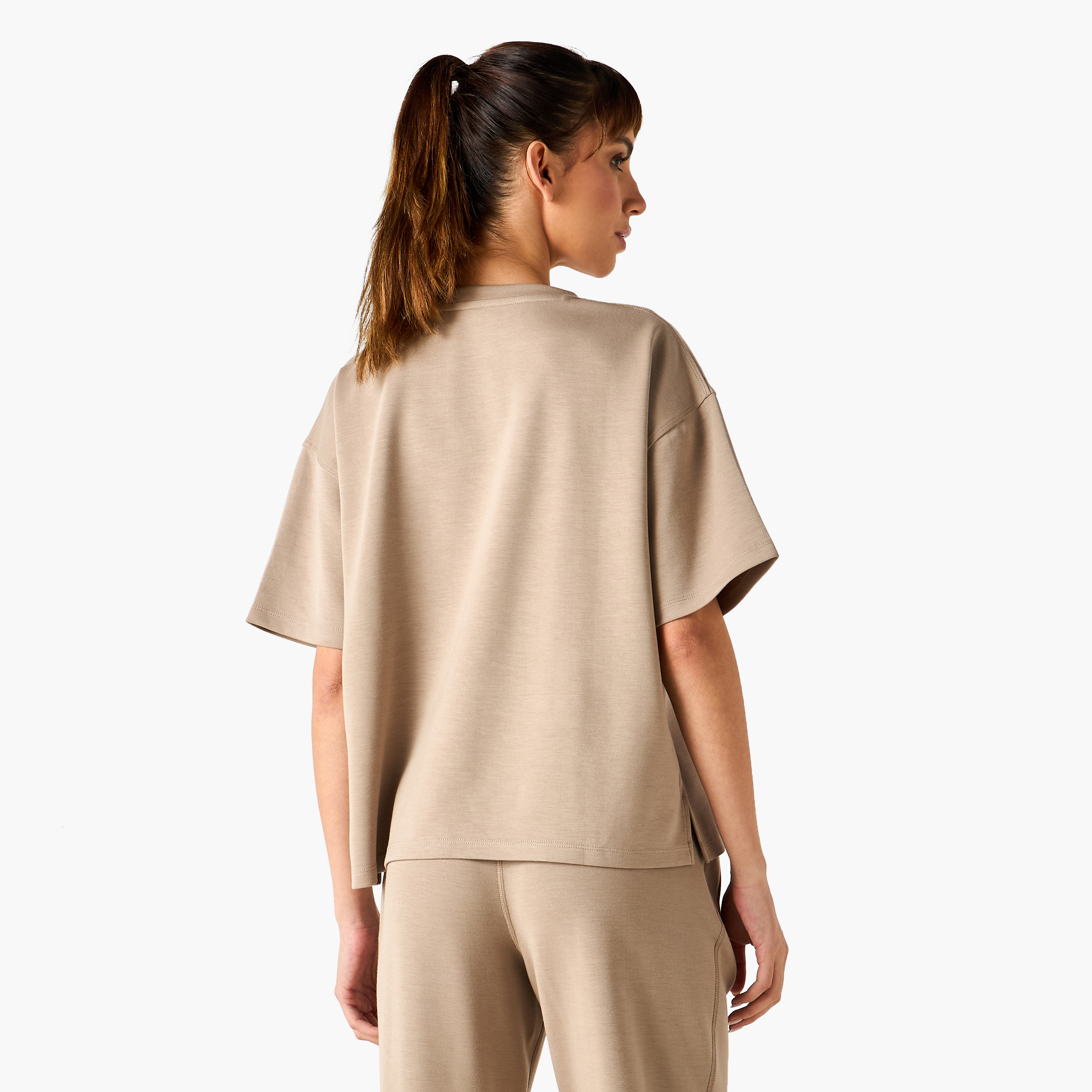 تيشيرت فضفاض بفتحة جانبية-women-clothing-tshirts-image-3