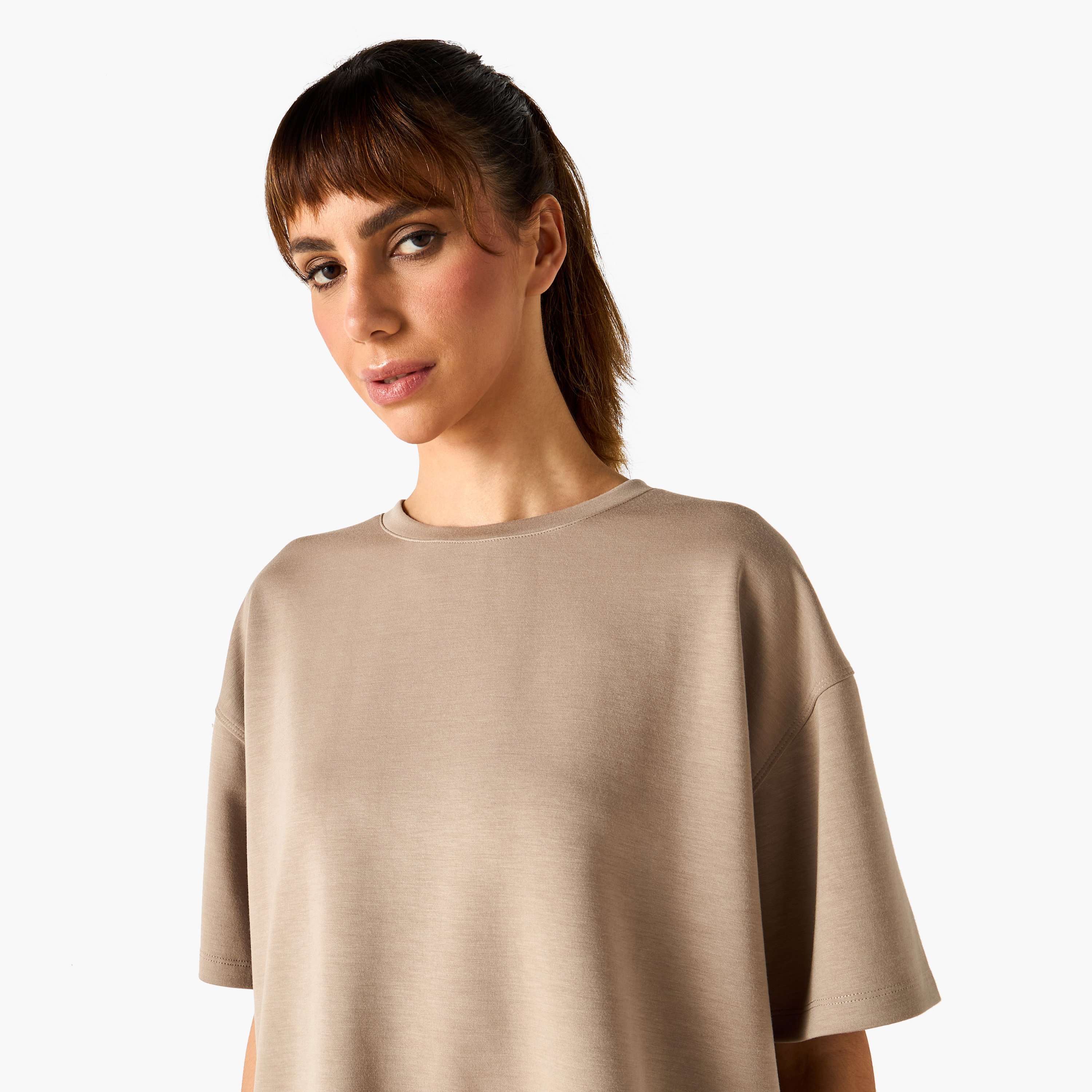 تيشيرت فضفاض بفتحة جانبية-women-clothing-tshirts-image-4