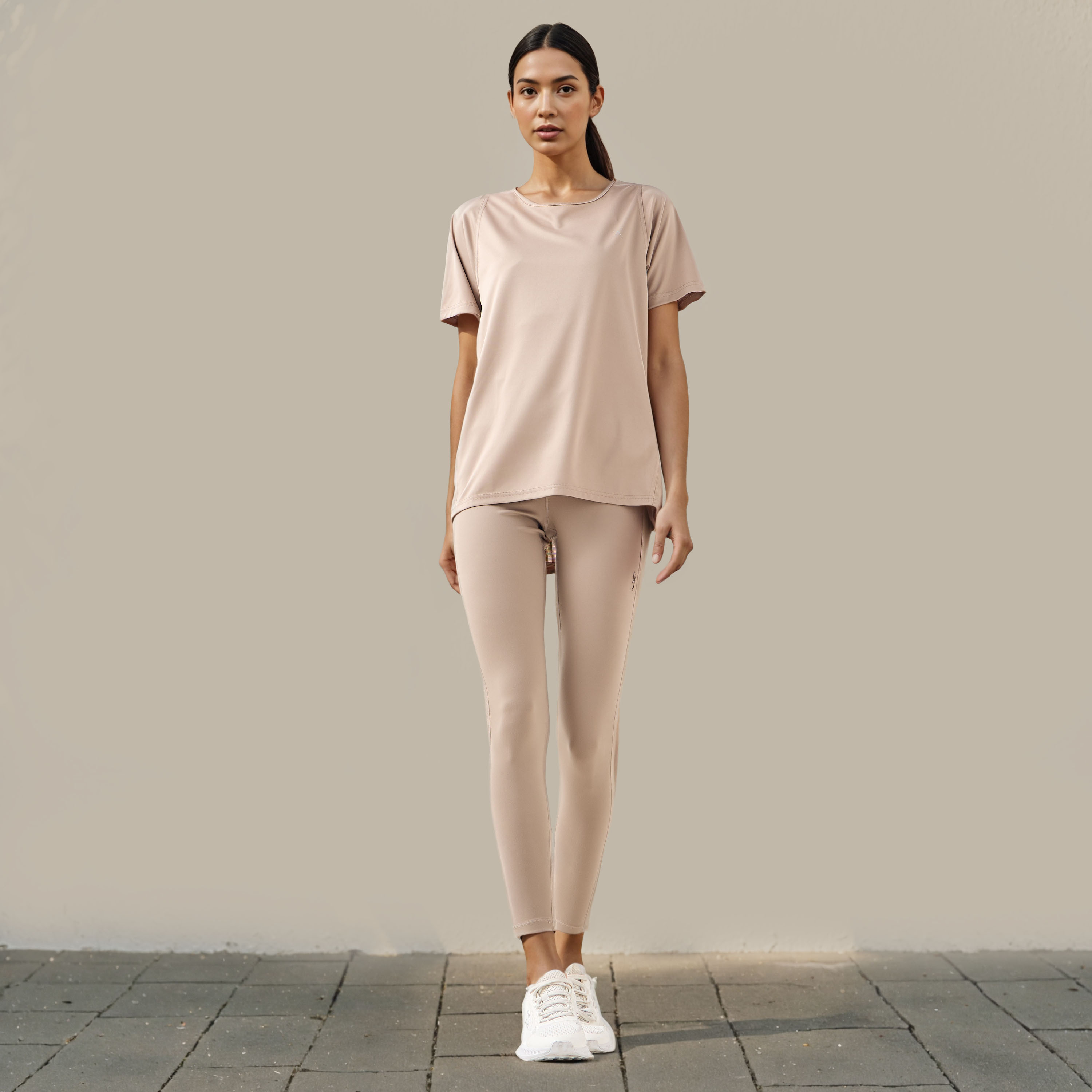 Regular Fit Crew Neck T-shirt with Short Sleeves-women-clothing-tshirts-image-2