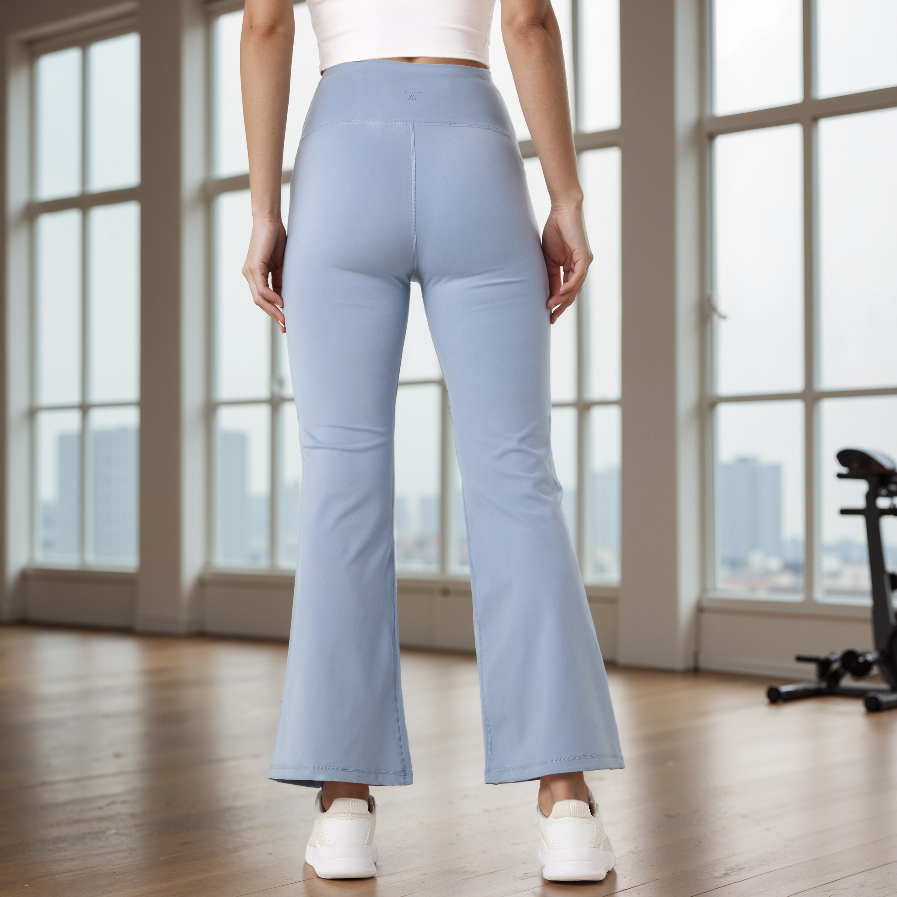 Wide Leg Flexi Waist Pants with Pockets-sports-women-clothing-activewearleggings-image-3