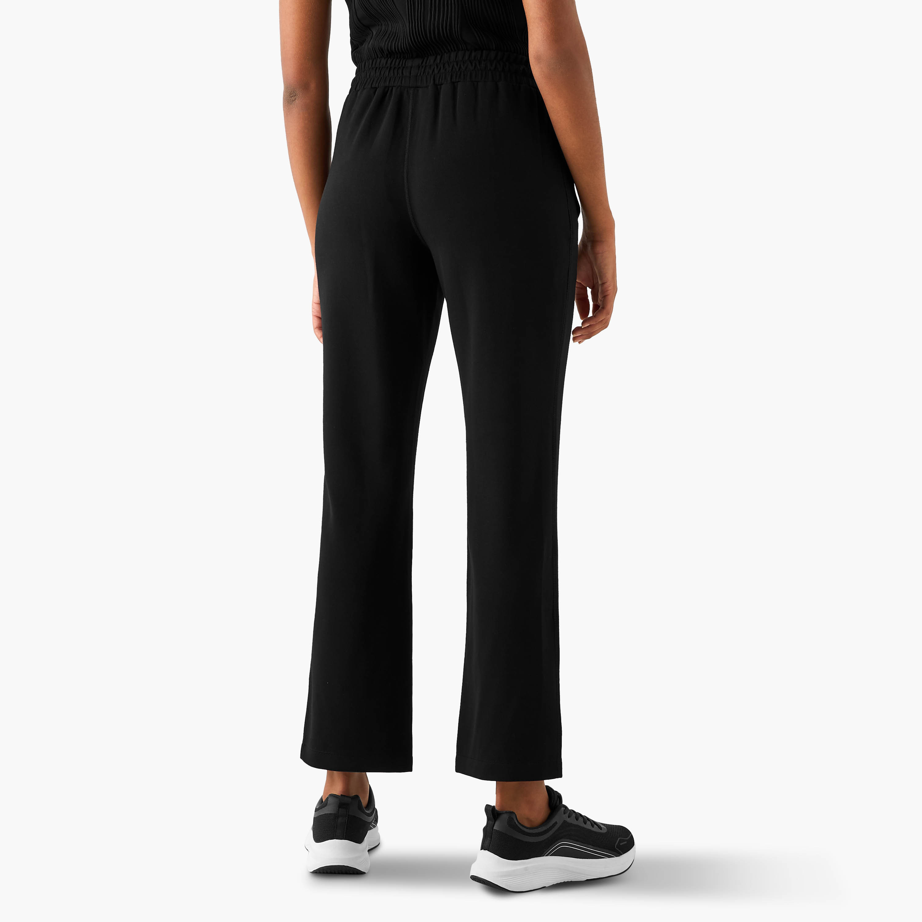 Track Pants with Elasticated Waistband and Pockets-women-clothing-bottoms-joggers-image-3