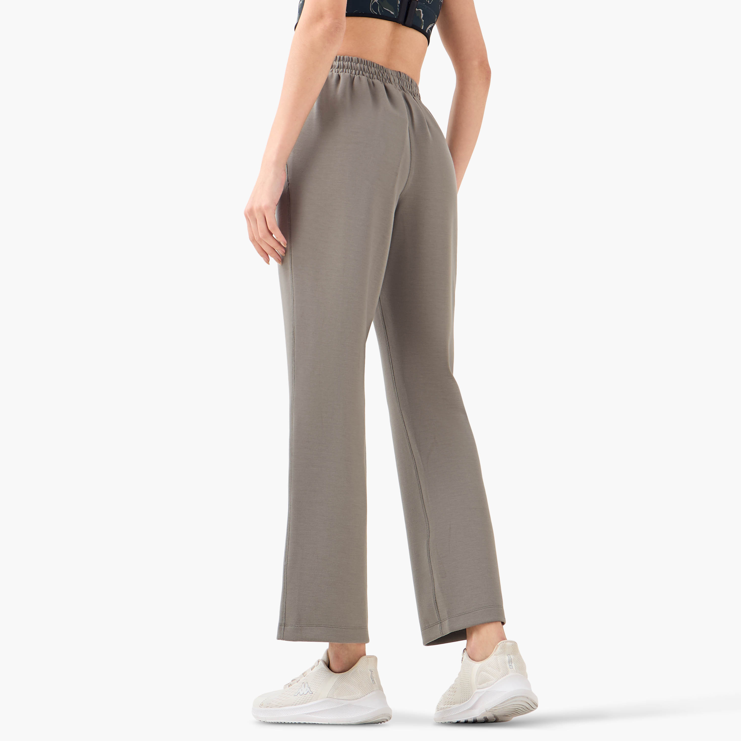 Track Pants with Elasticated Waistband and Pockets-women-clothing-bottoms-joggers-image-3