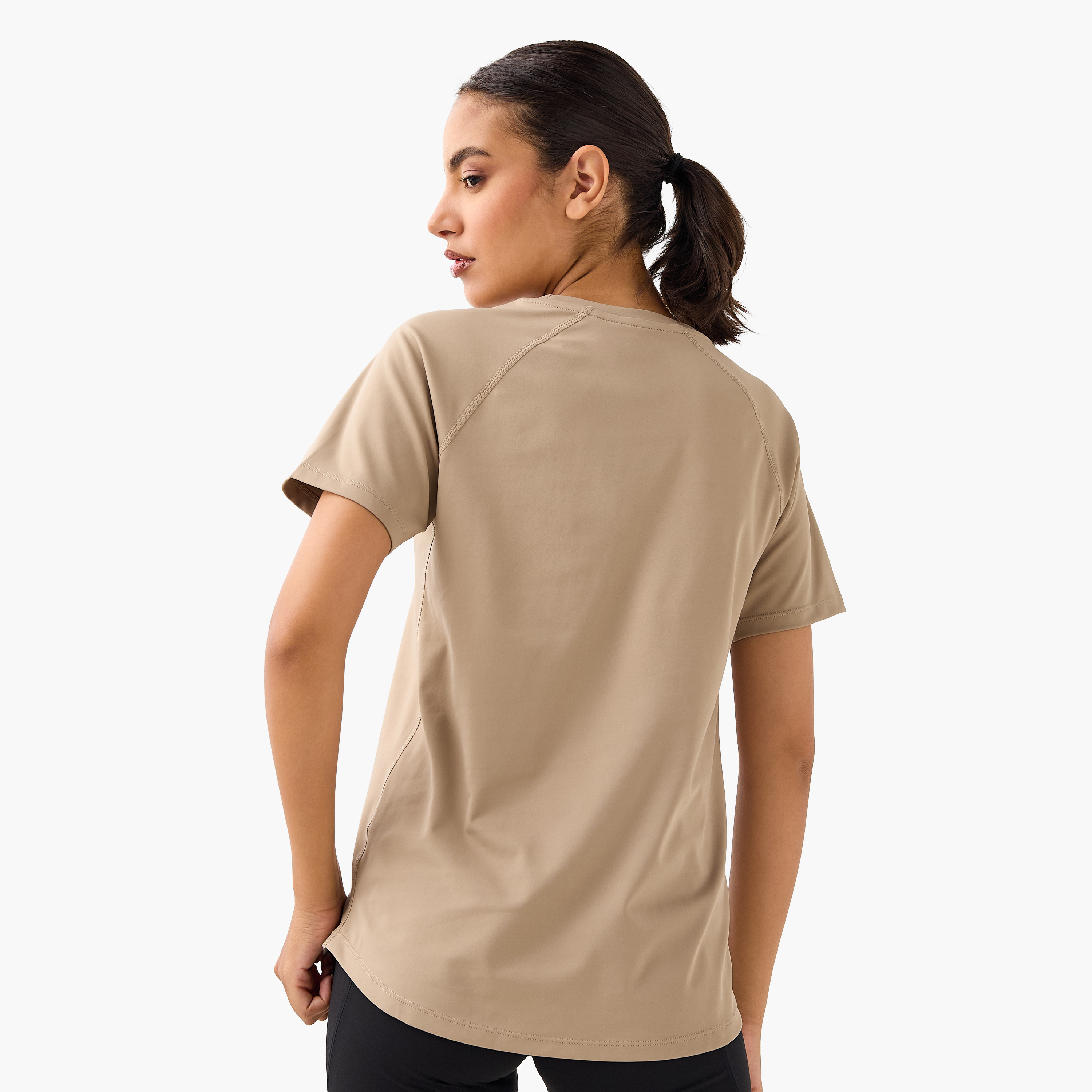 Regular Fit T-shirt with Raglan Sleeves-women-clothing-tshirts-image-3
