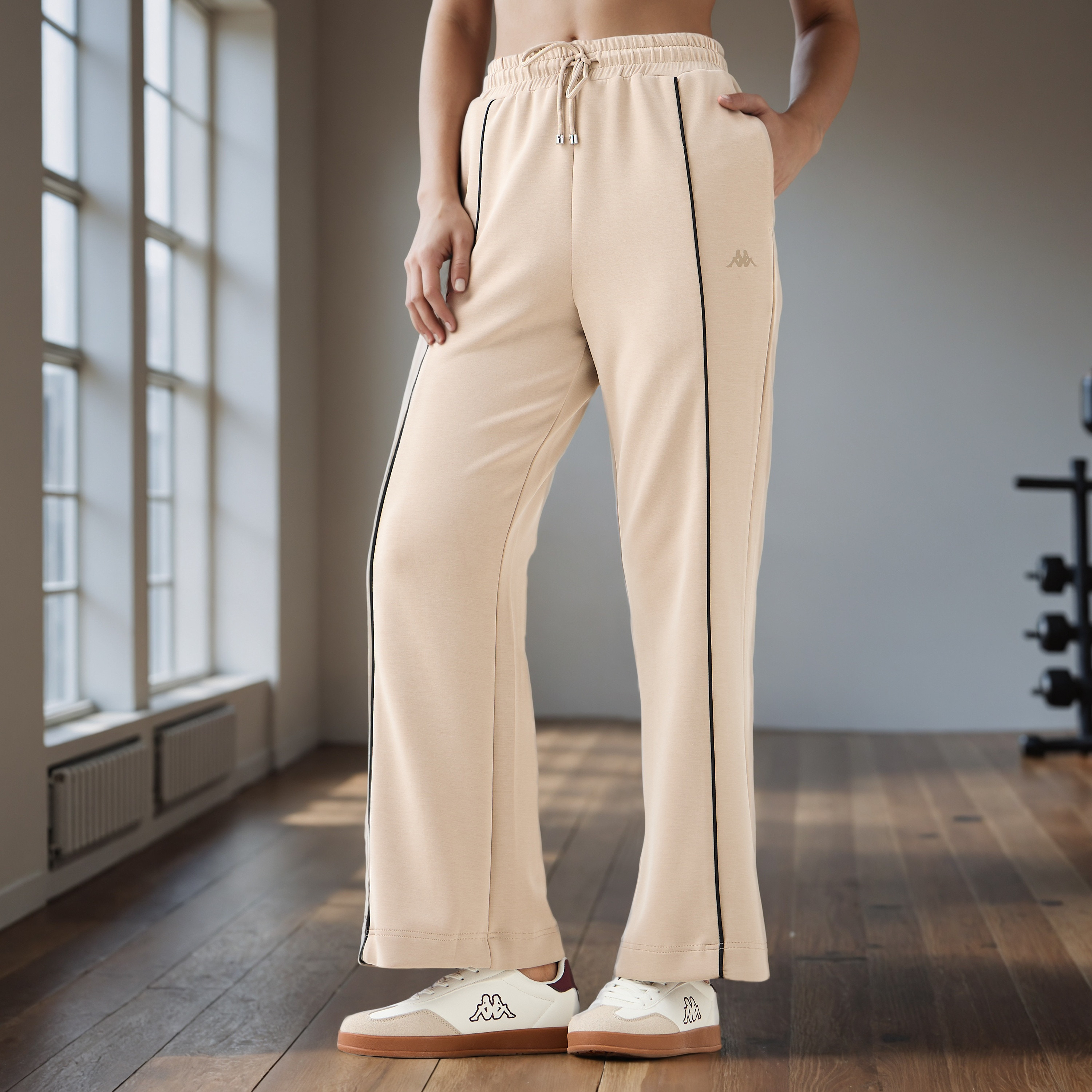 Kappa Piping Detail Regular Fit Track Pants-women-clothing-bottoms-joggers-image-1