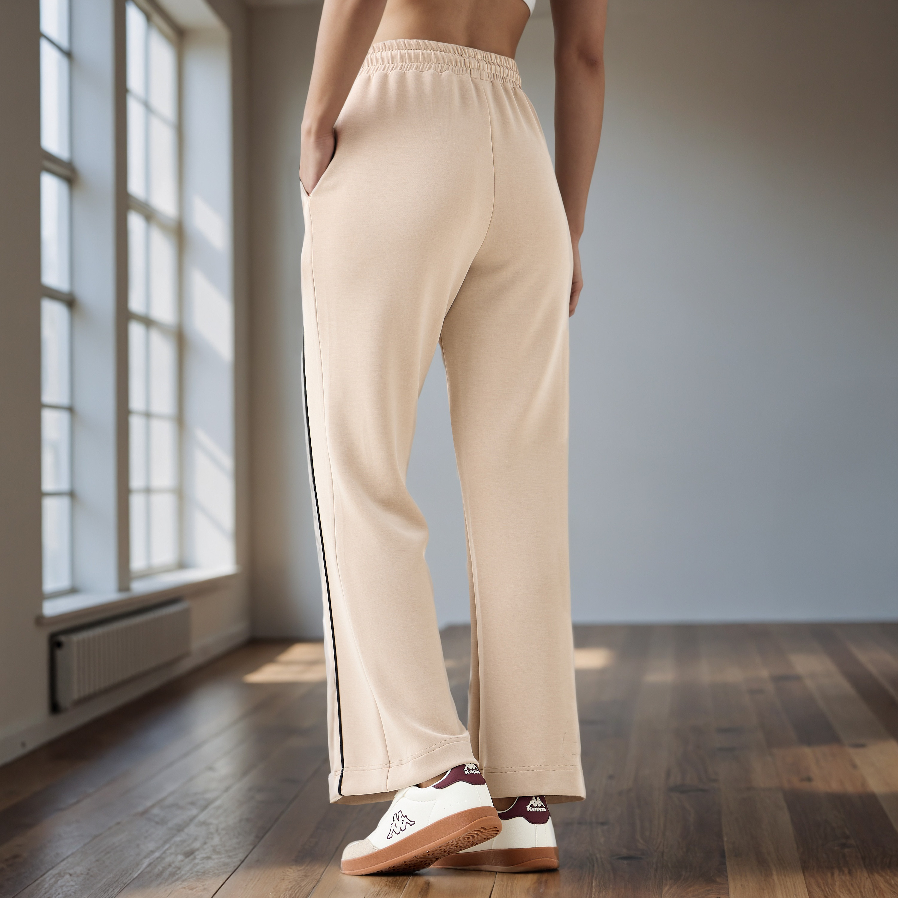 Kappa Piping Detail Regular Fit Track Pants-women-clothing-bottoms-joggers-image-3