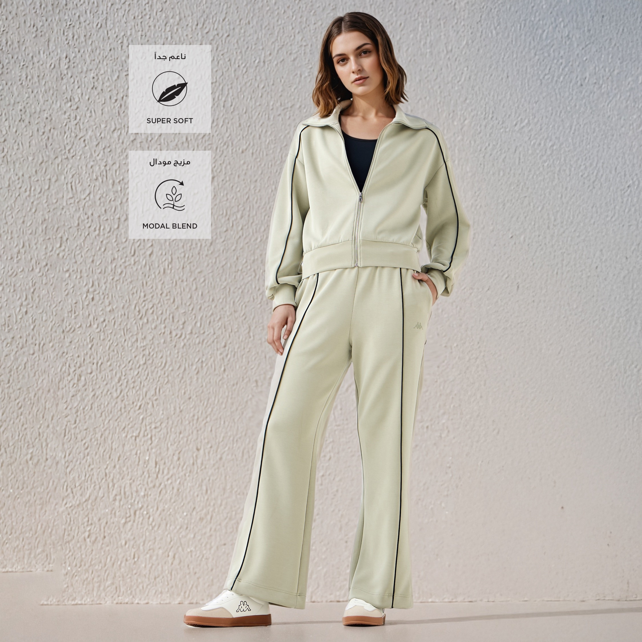 Kappa Piping Detail Regular Fit Track Pants-women-clothing-bottoms-joggers-image-2