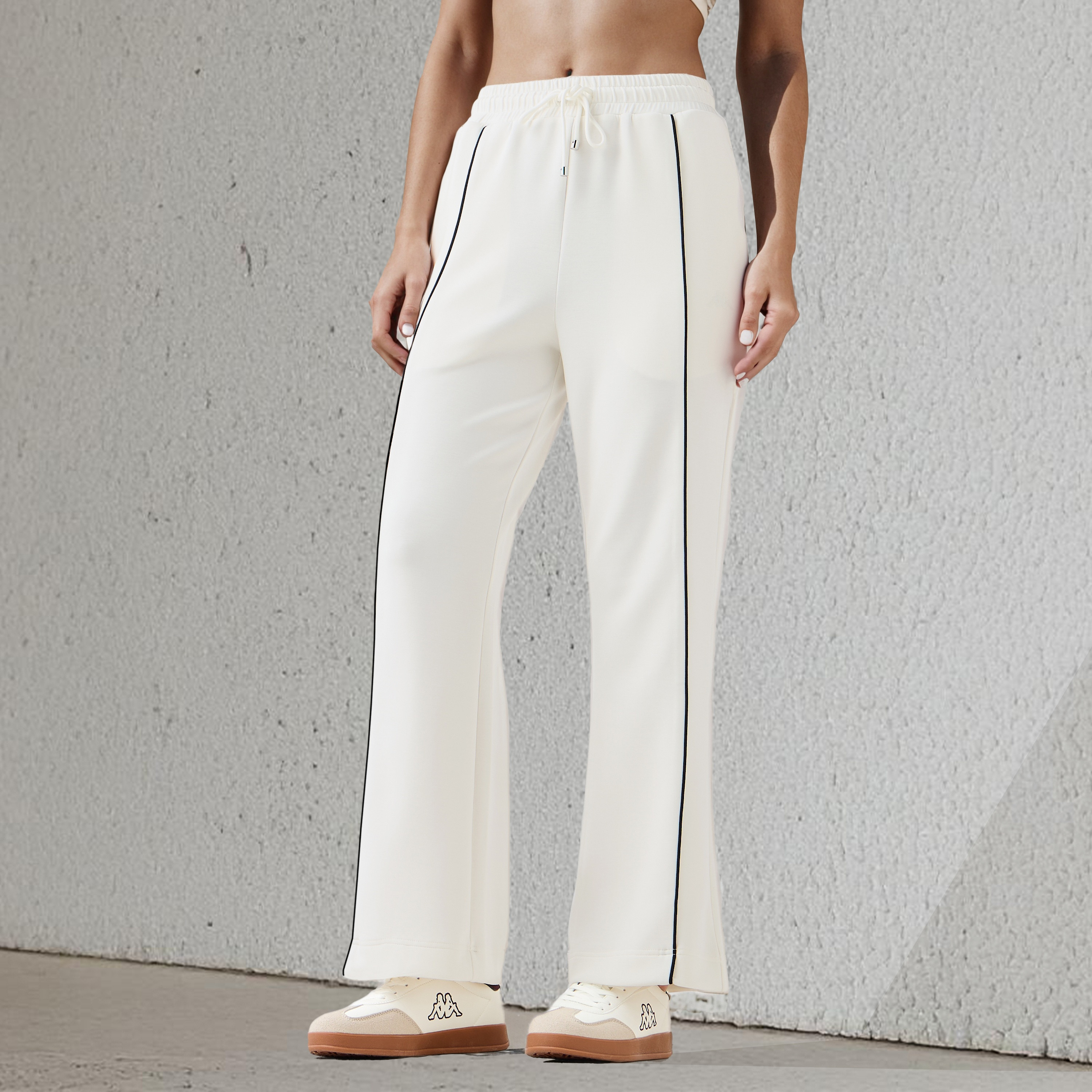 Kappa Piping Detail Regular Fit Track Pants-women-clothing-bottoms-joggers-image-1