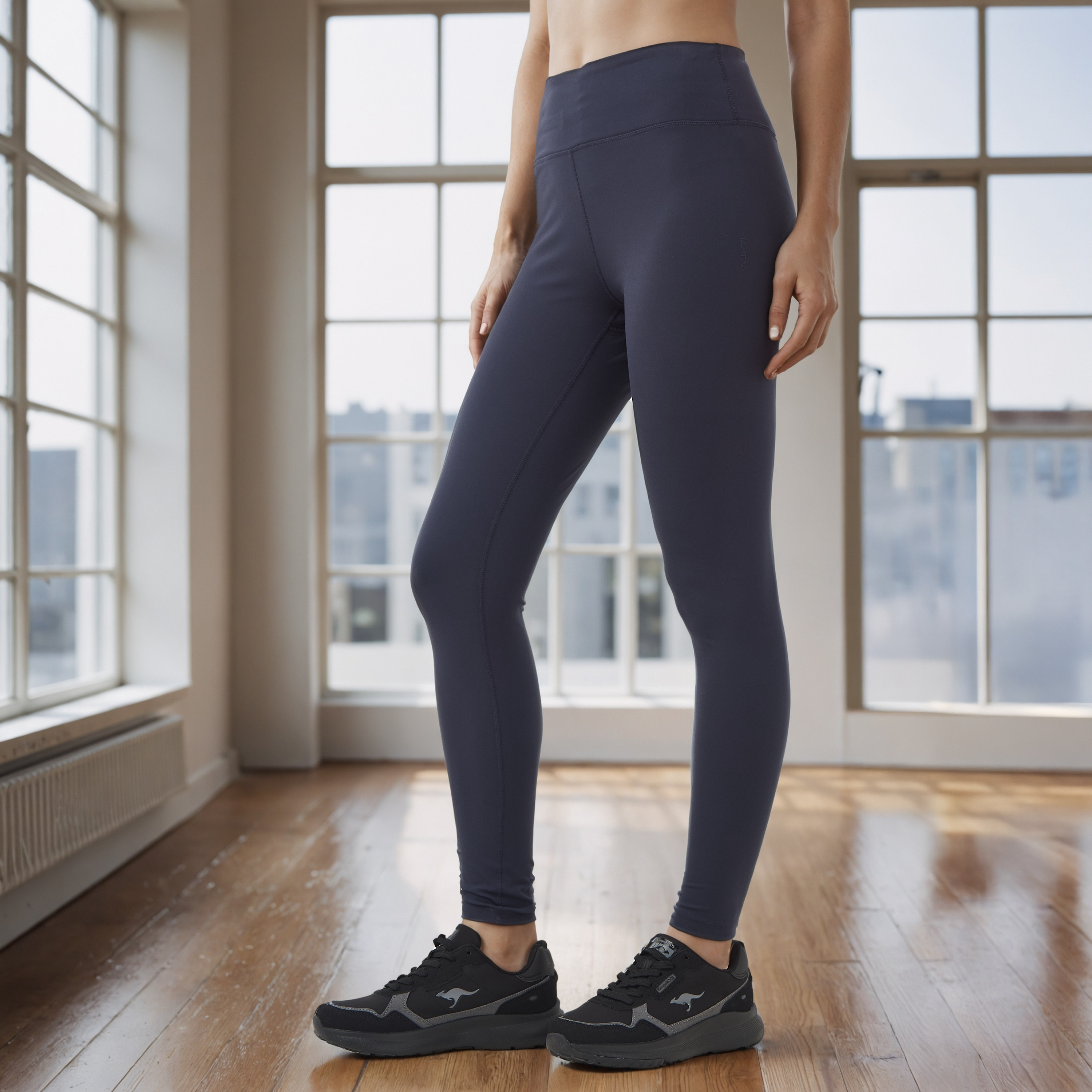 Elasticated Waist Performance Leggings-sports-women-clothing-activewearleggings-image-1