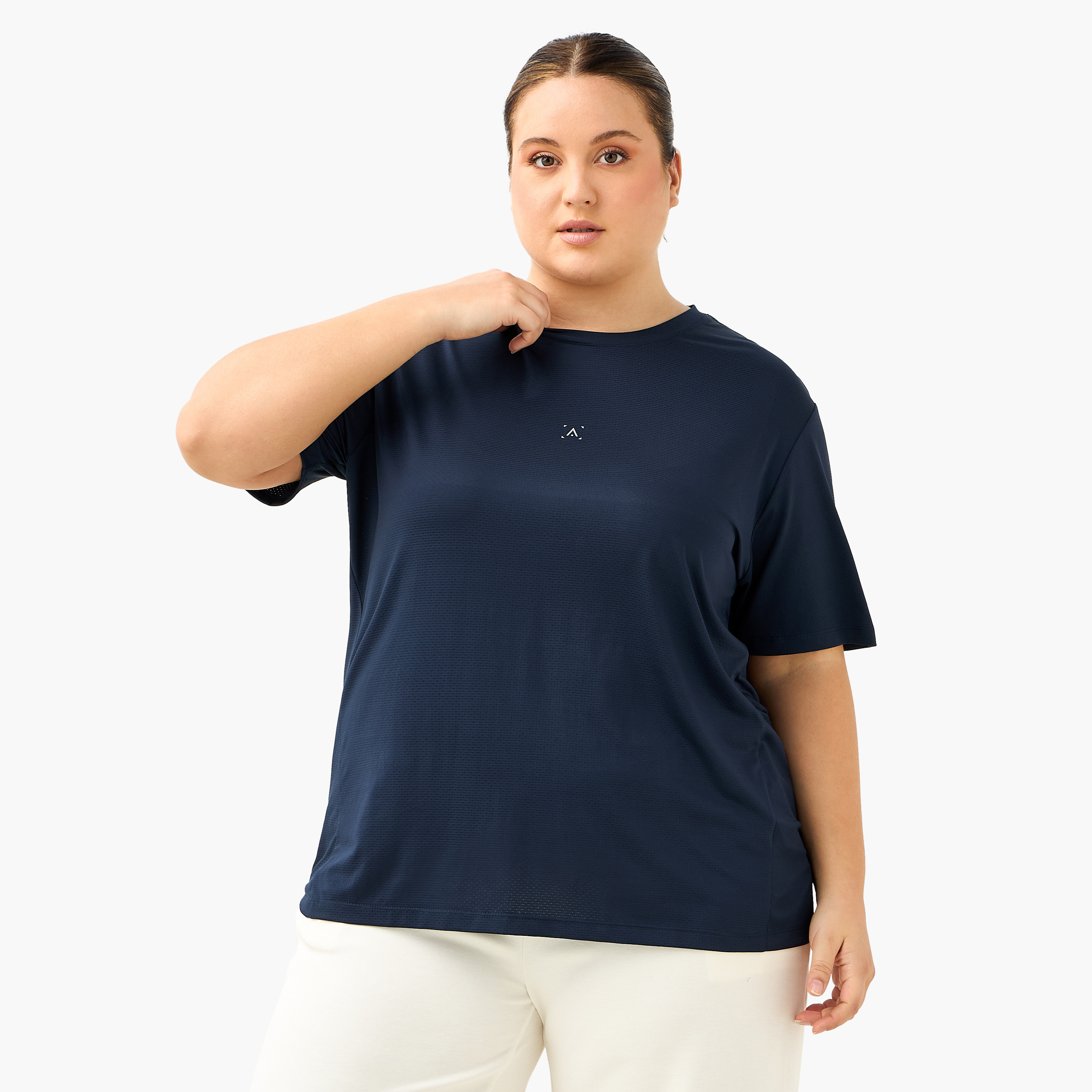 Textured Gym T-shirt-women-clothing-tshirts-image-2