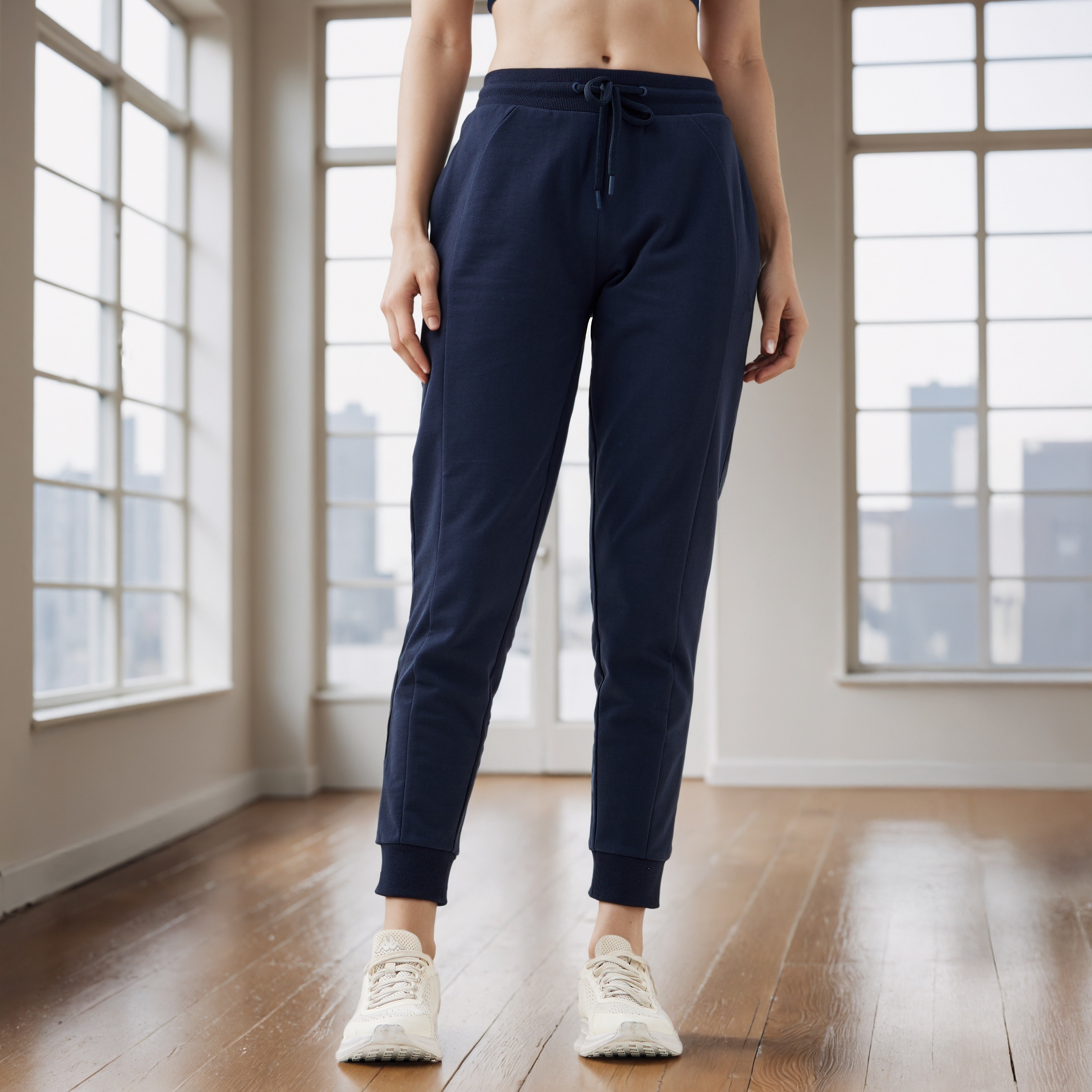بنطال رياضي بجيوب ونمط ألواح-women-clothing-bottoms-joggers-image-1