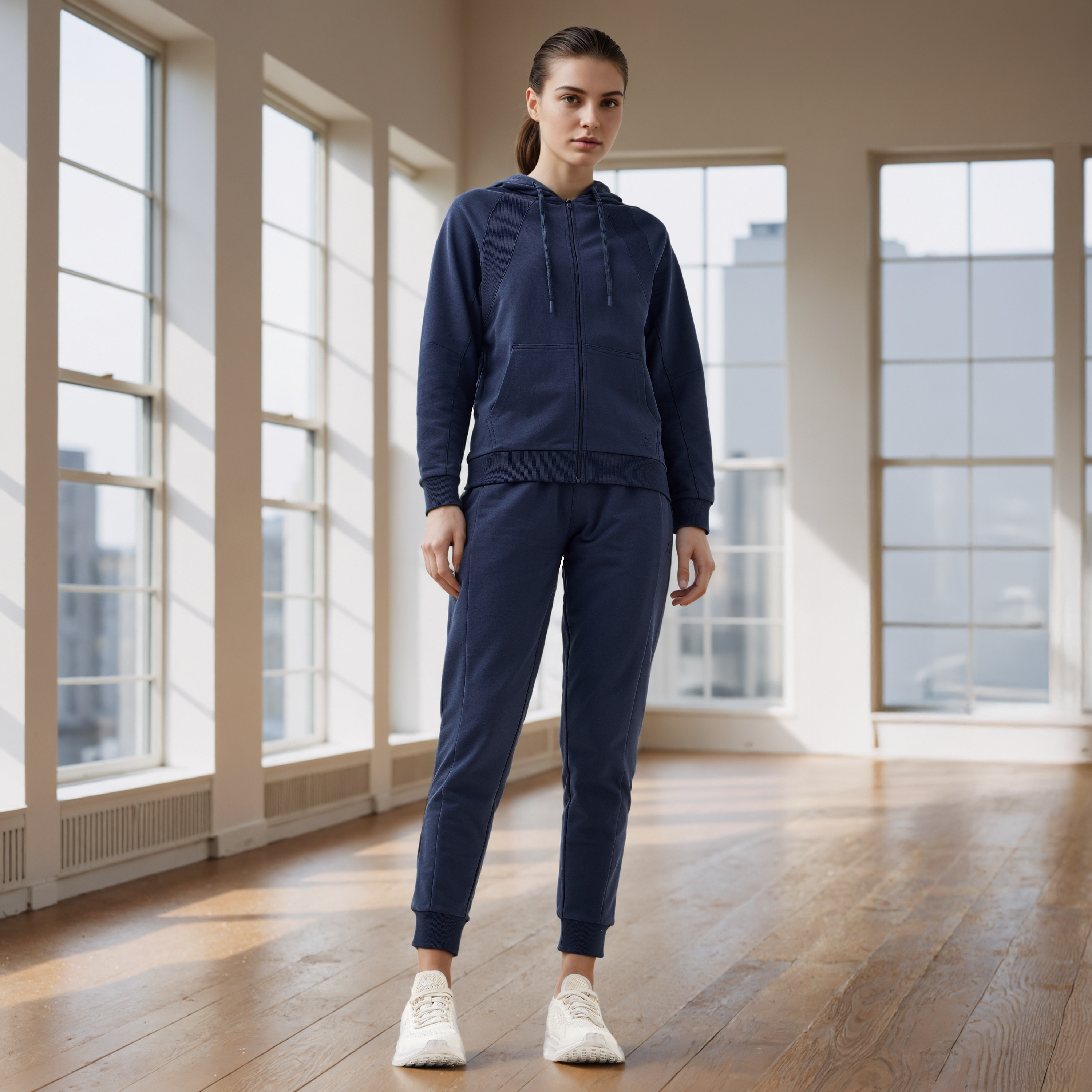 Hooded Jacket with Zip Closure-women-clothing-sportswearandactivewear-coatsandjackets-jackets-image-2
