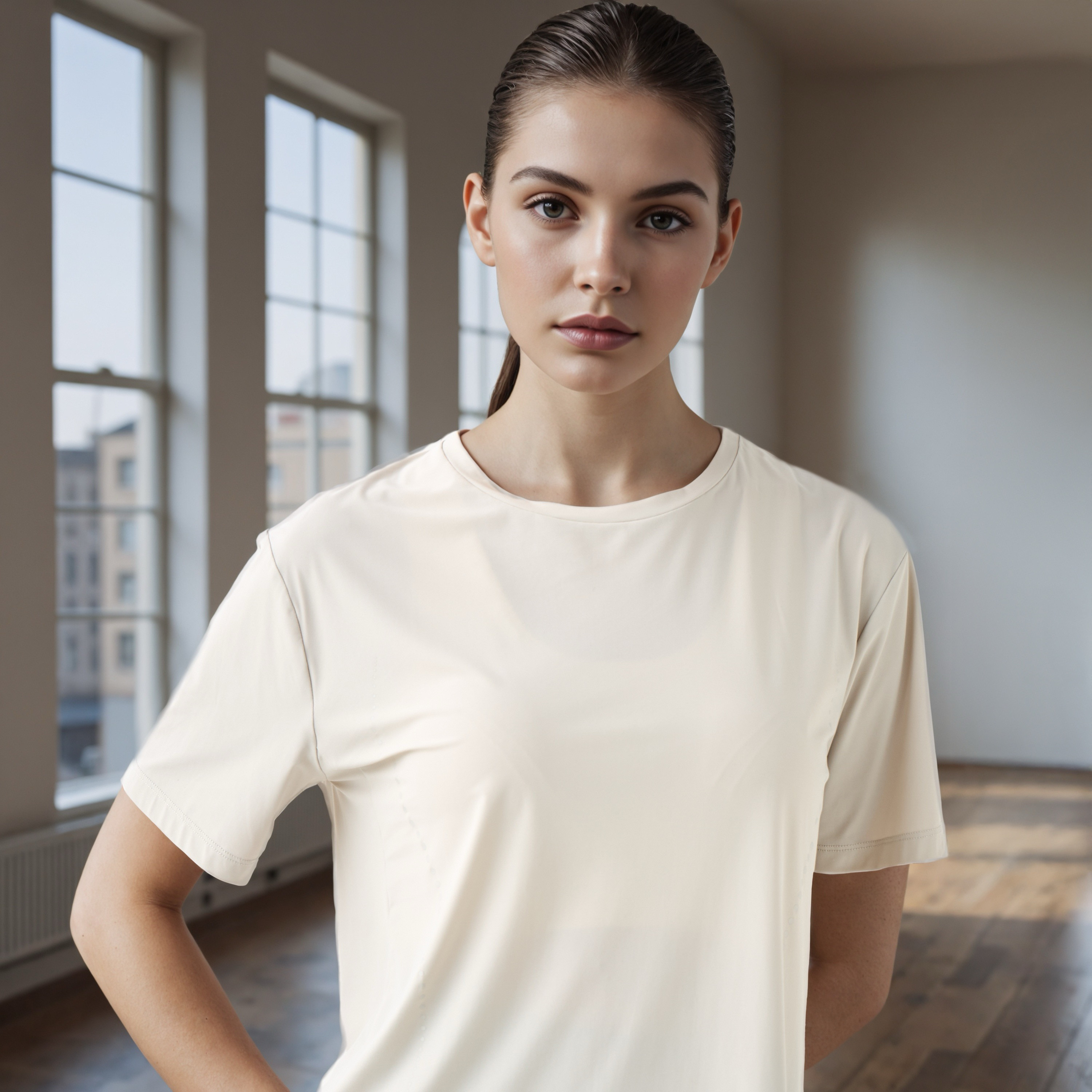 تيشيرت رياضي بقصة عادية-women-clothing-tshirts-image-4