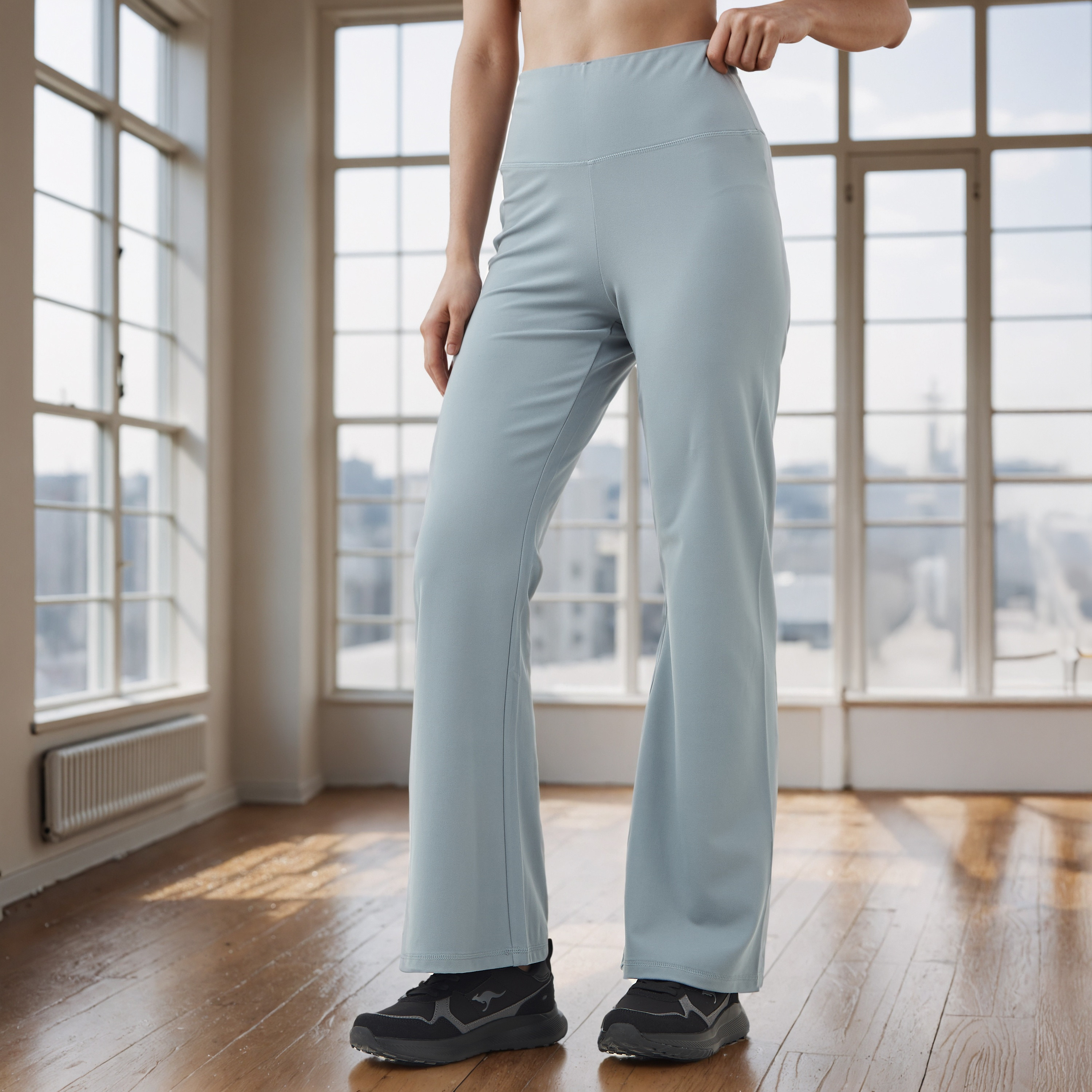 Wide Leg Active Leggings-sports-women-clothing-activewearleggings-image-1