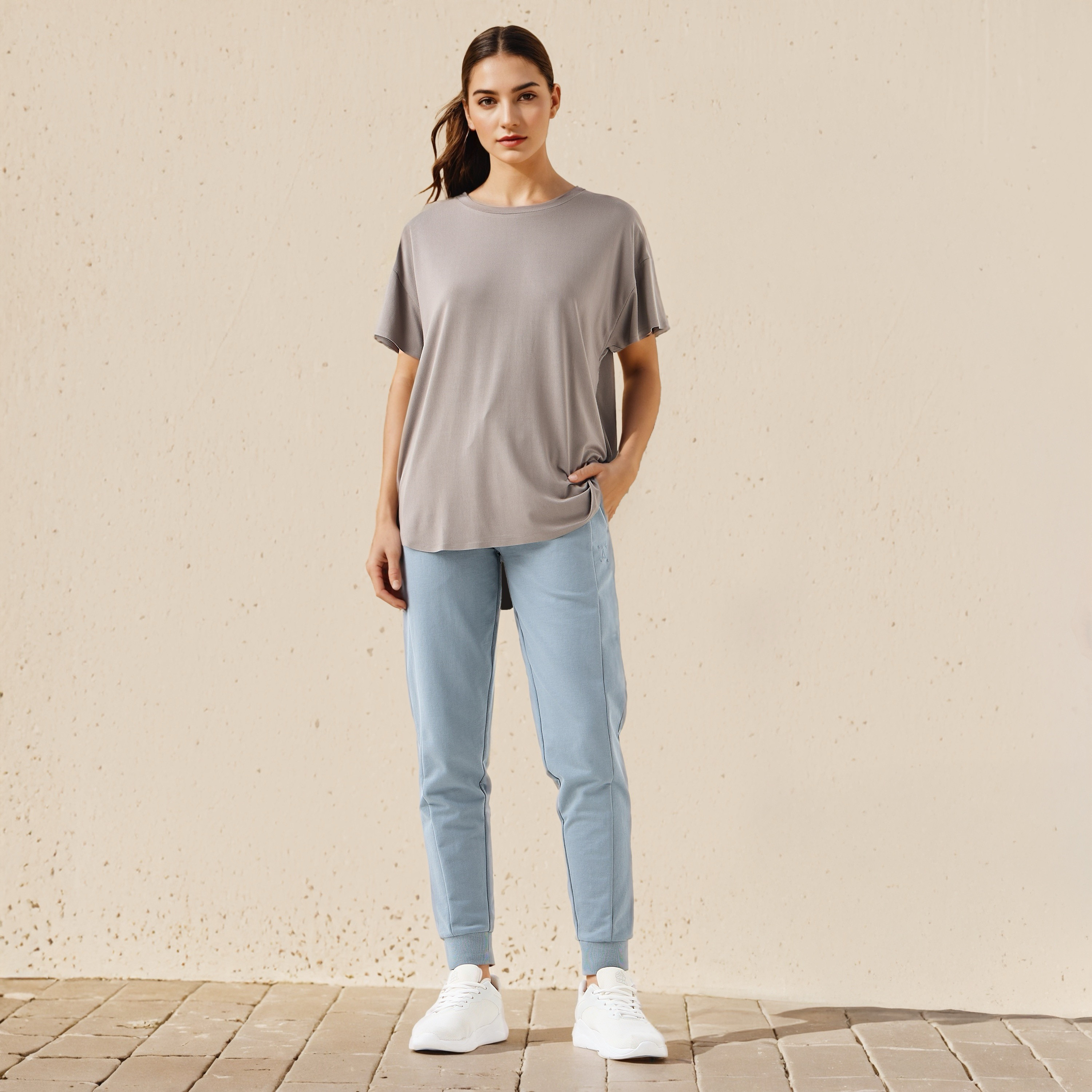Round Neck Boxy T-shirt-women-clothing-tshirts-image-2