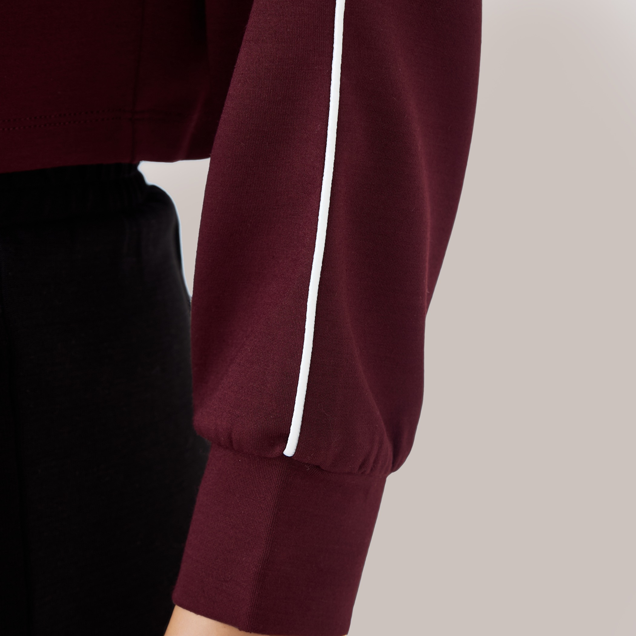 Piping Detail T-shirt with Long Sleeves-sports-women-clothing-tshirtsandvests-image-5