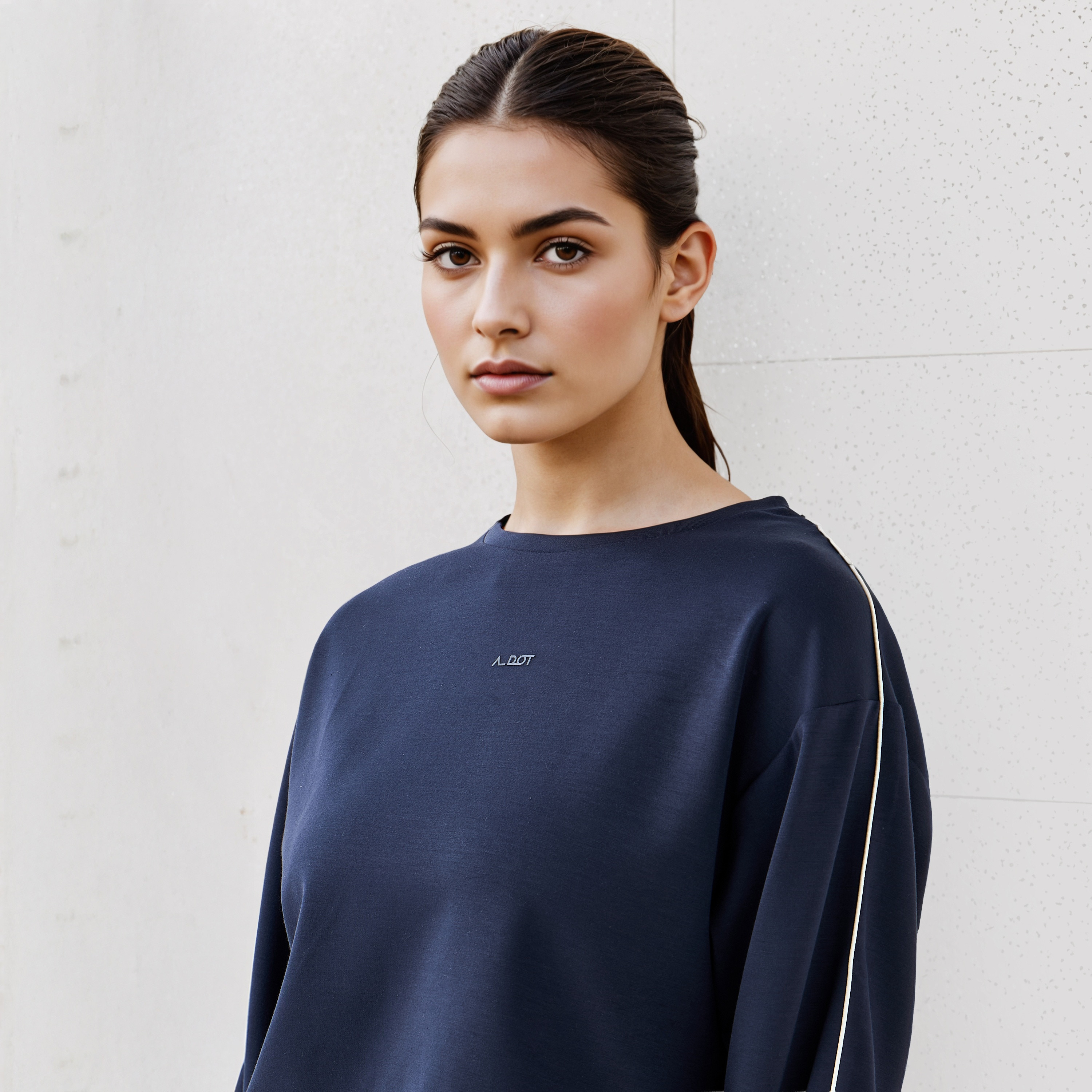 Piping Detail T-shirt with Long Sleeves-sports-women-clothing-tshirtsandvests-image-4