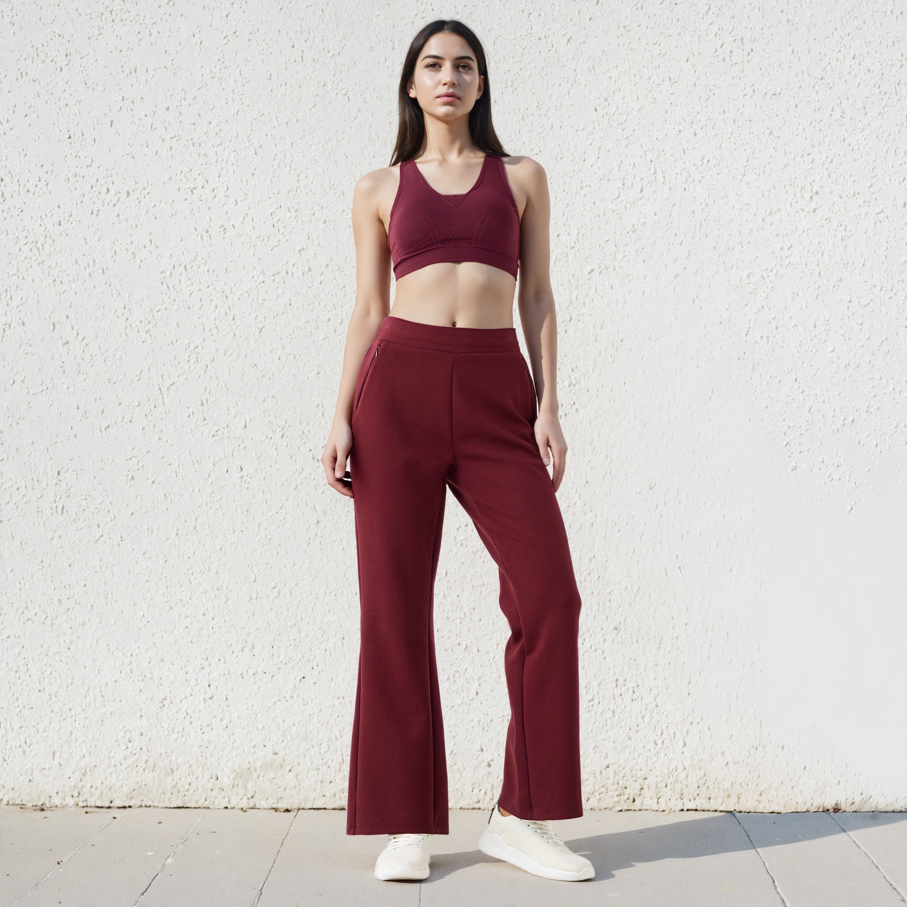 Women Regular Fit Zip Pocket Track Pants-women-clothing-sportswearandactivewear-trackpantsandtracksuits-image-2