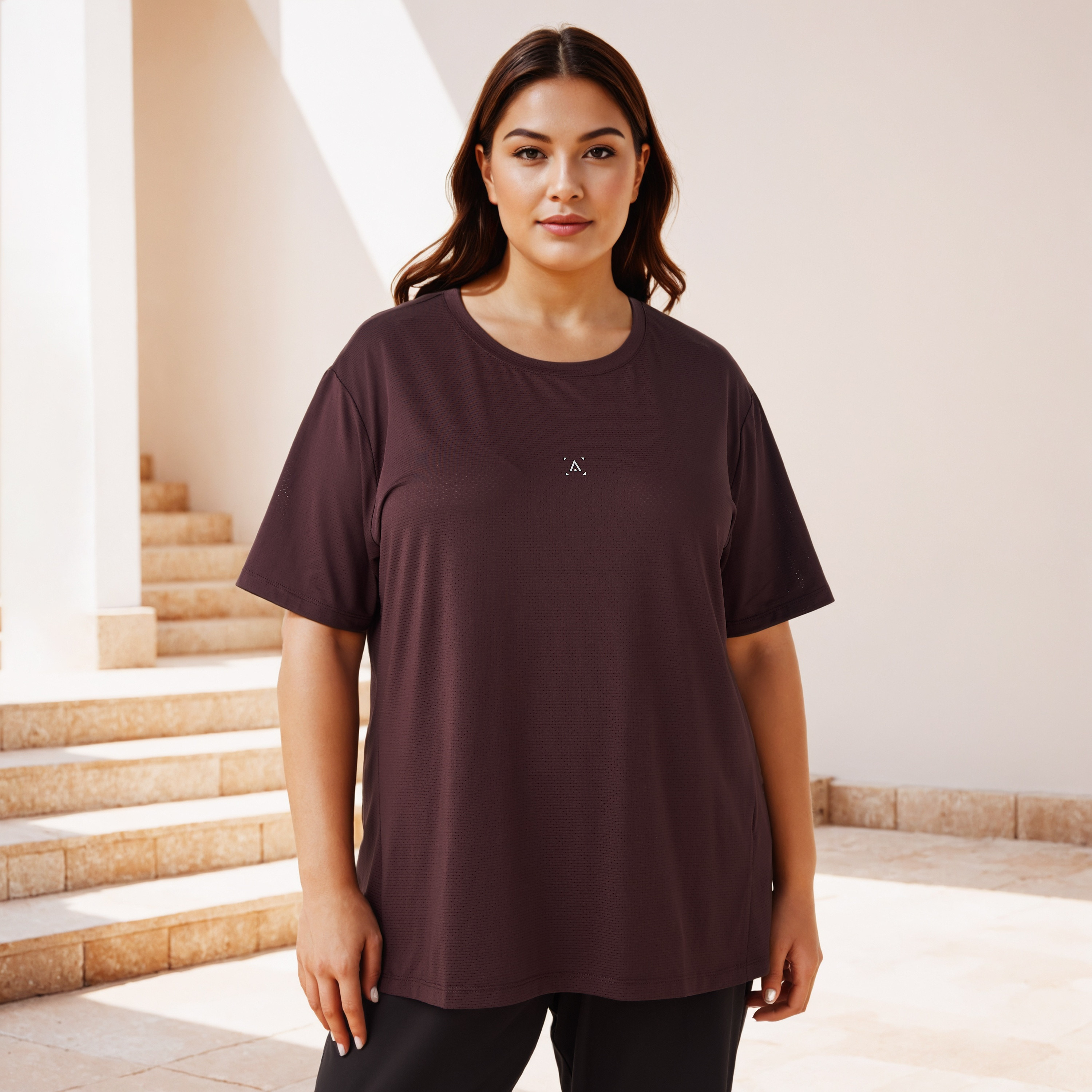 تيشيرت بارز الملمس-sports-women-clothing-tshirtsandvests-image-6