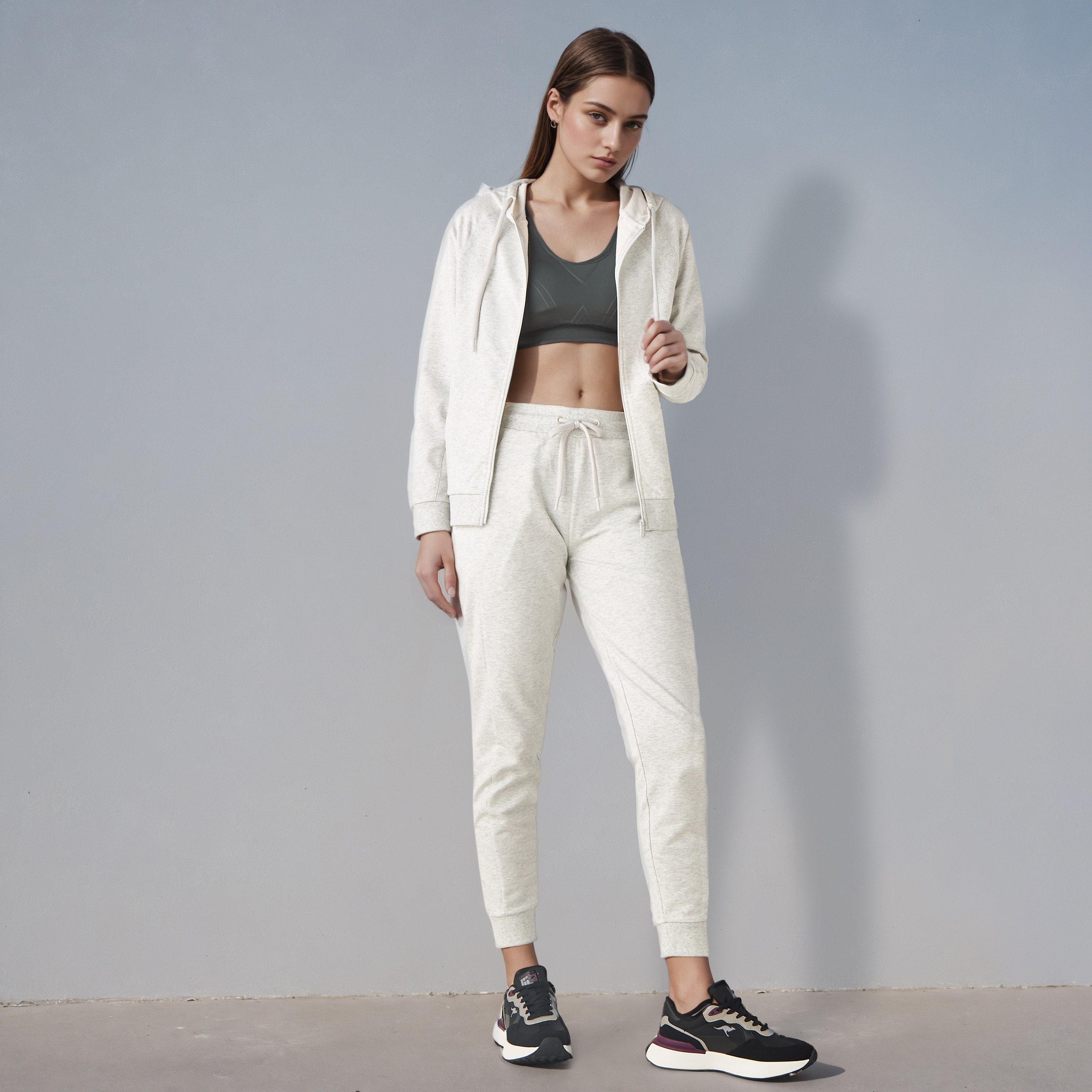 هودي بسحاب وقصة عادية للنساء-women-clothing-sportswearandactivewear-hoodiesandsweatshirts-image-4