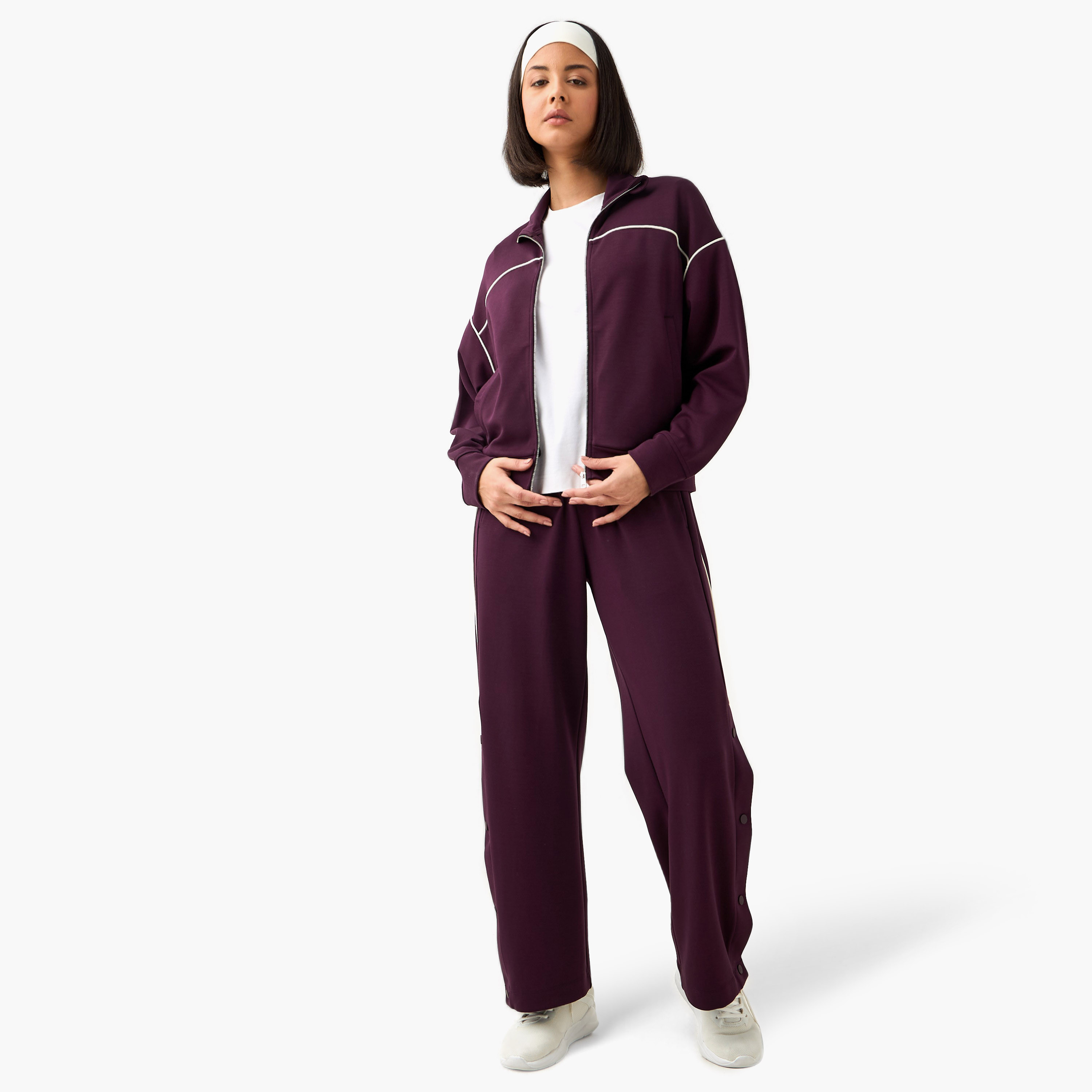 Women 2 Way Stretch Jacket-women-clothing-coordsets-image-2