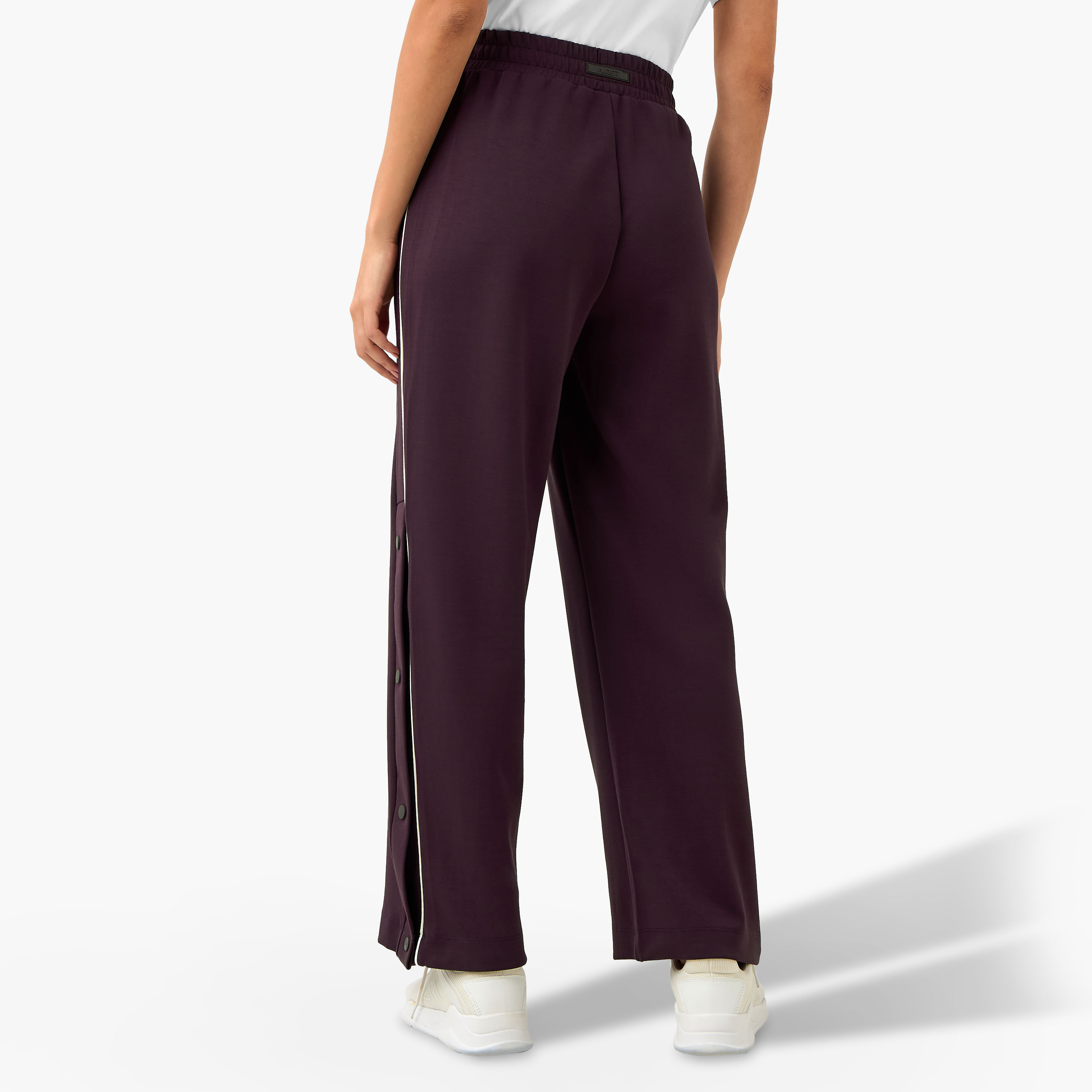 Women Regular Fit Joggers with Button Detail-women-clothing-sportswearandactivewear-bottoms-joggersandtrackpants-image-4