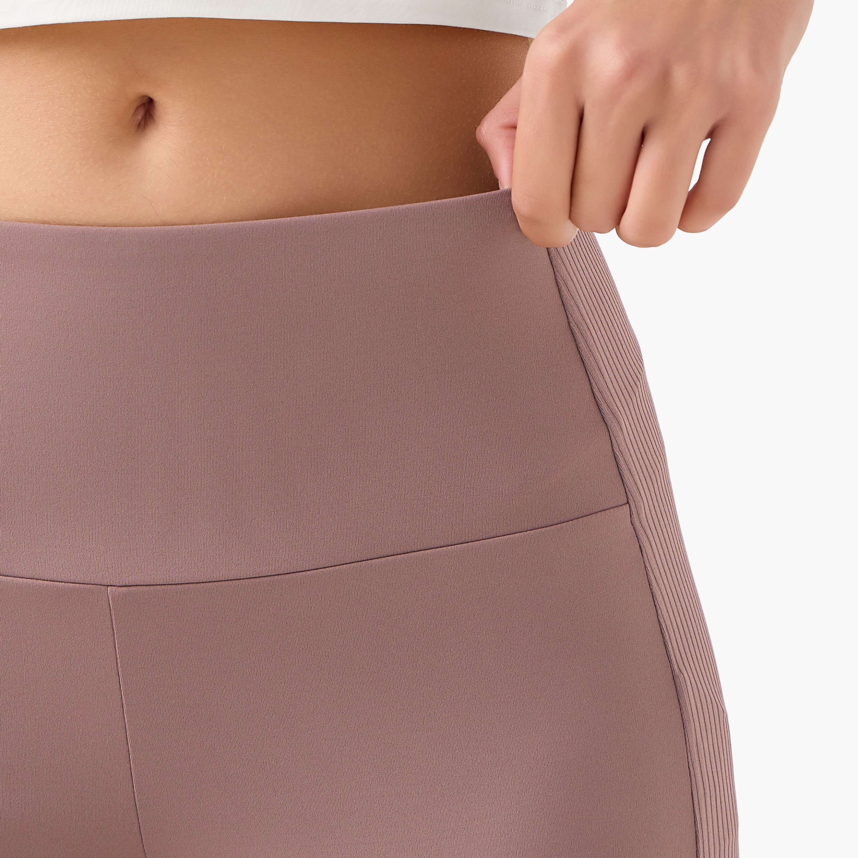Flared Leggings with Ribbed Panel-women-clothing-bottoms-leggings-image-5