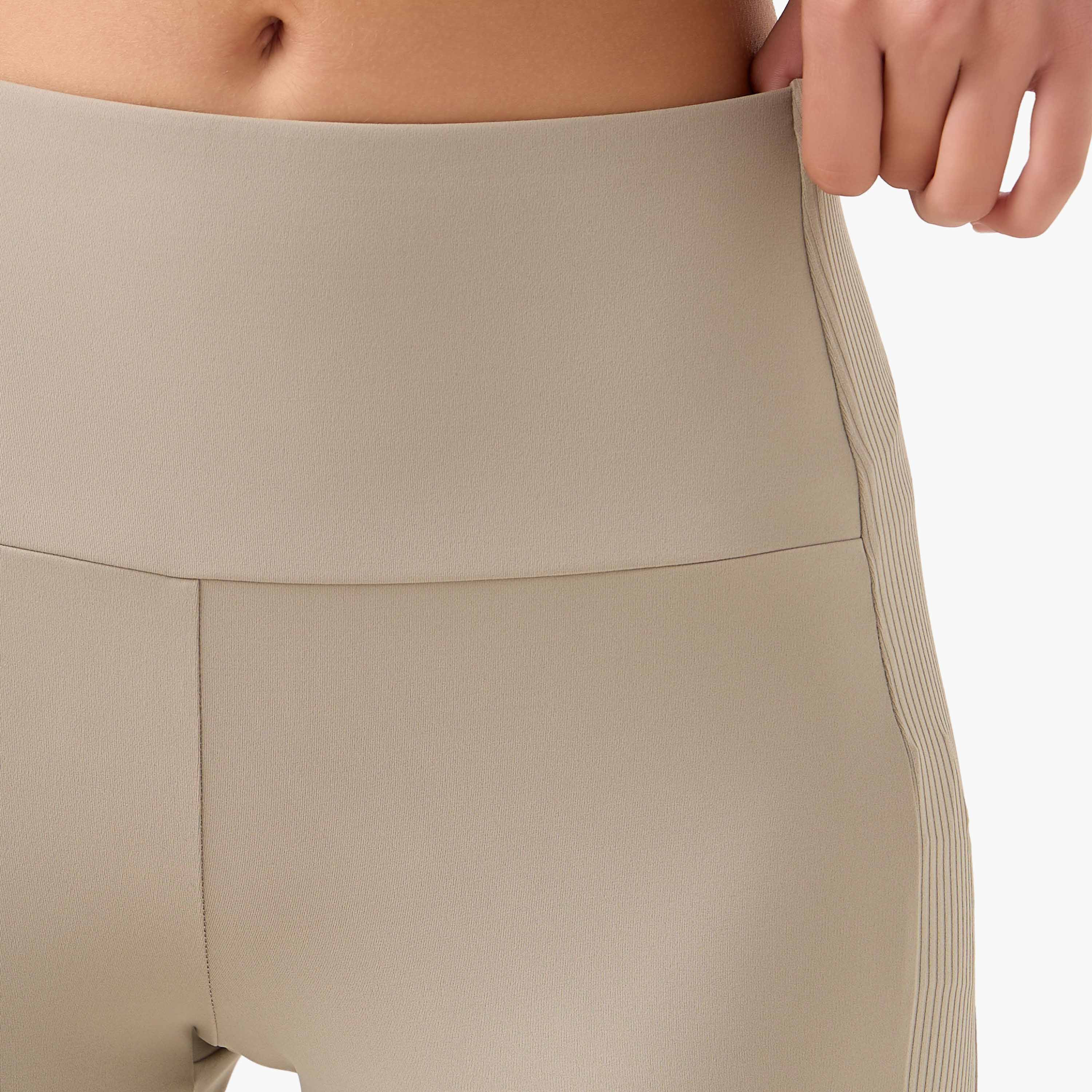 Flared Leggings with Ribbed Panel-women-clothing-bottoms-leggings-image-5