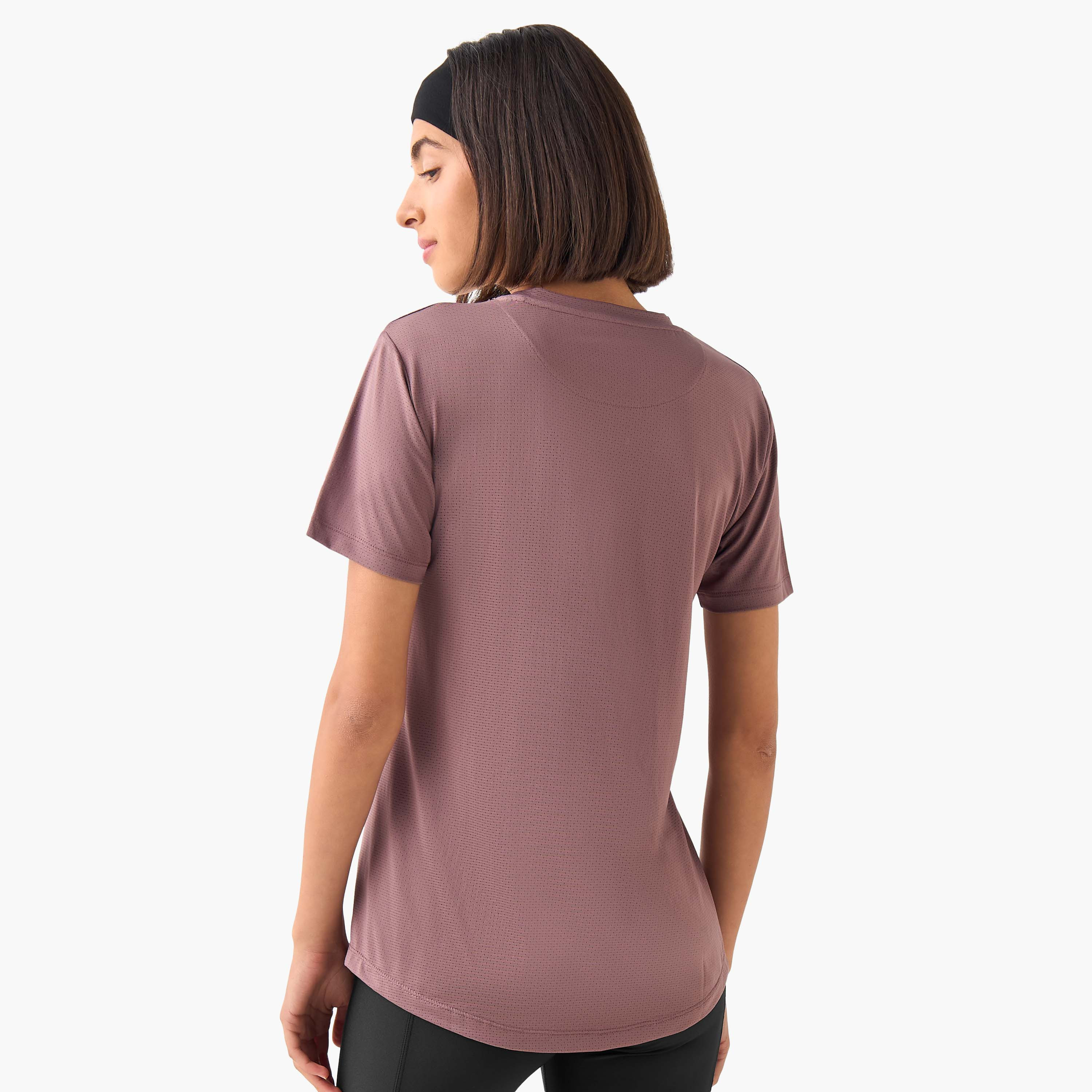Crew Neck Short Sleeves T-shirt with Print-women-clothing-tshirts-image-4