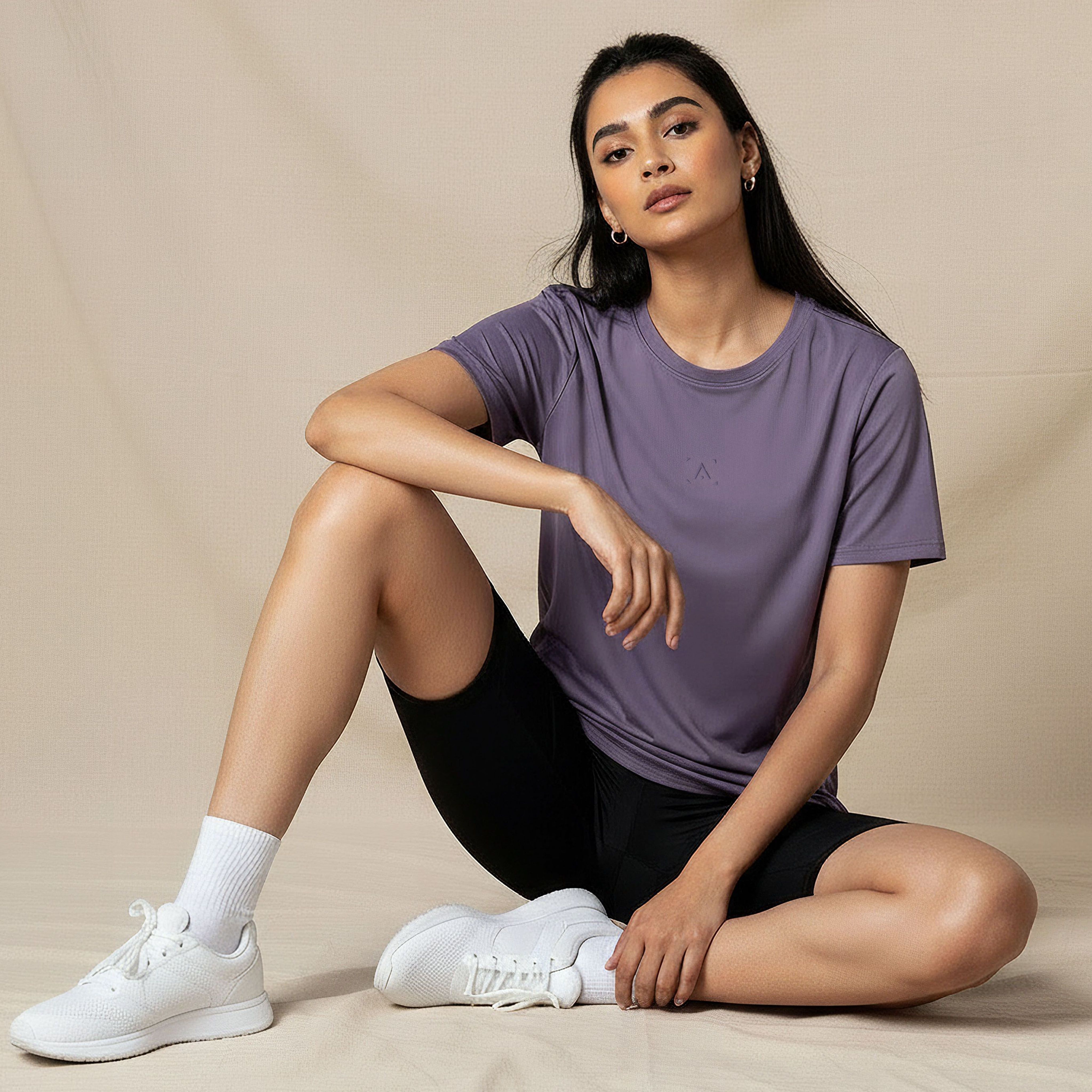 تيشيرت رياضي قابل للتمدد في اتجاهين للنساء-women-clothing-coordsets-image-1