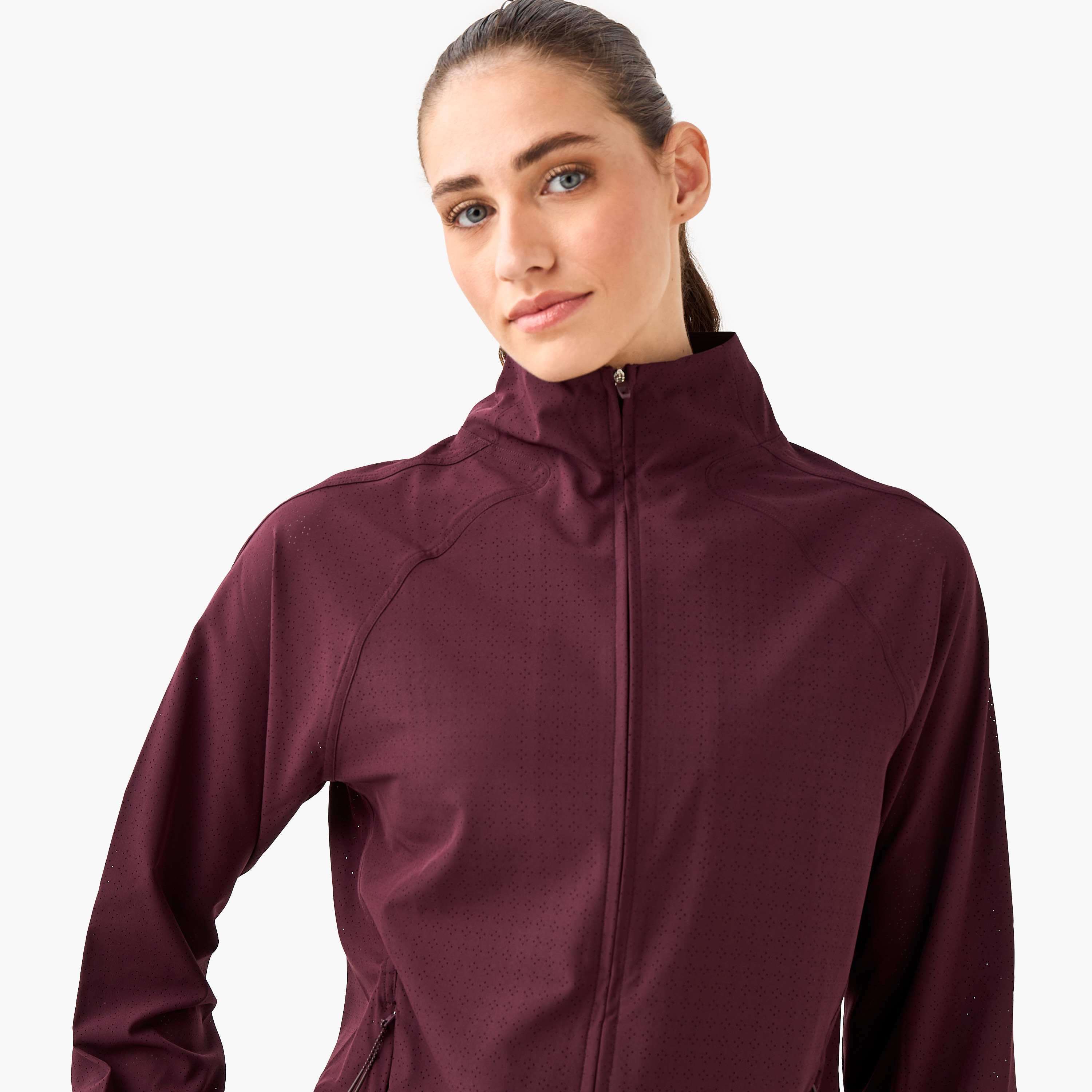 جاكيت مثقّب مطاطي باتجاهين للنساء-women-clothing-sportswearandactivewear-coatsandjackets-jackets-image-2