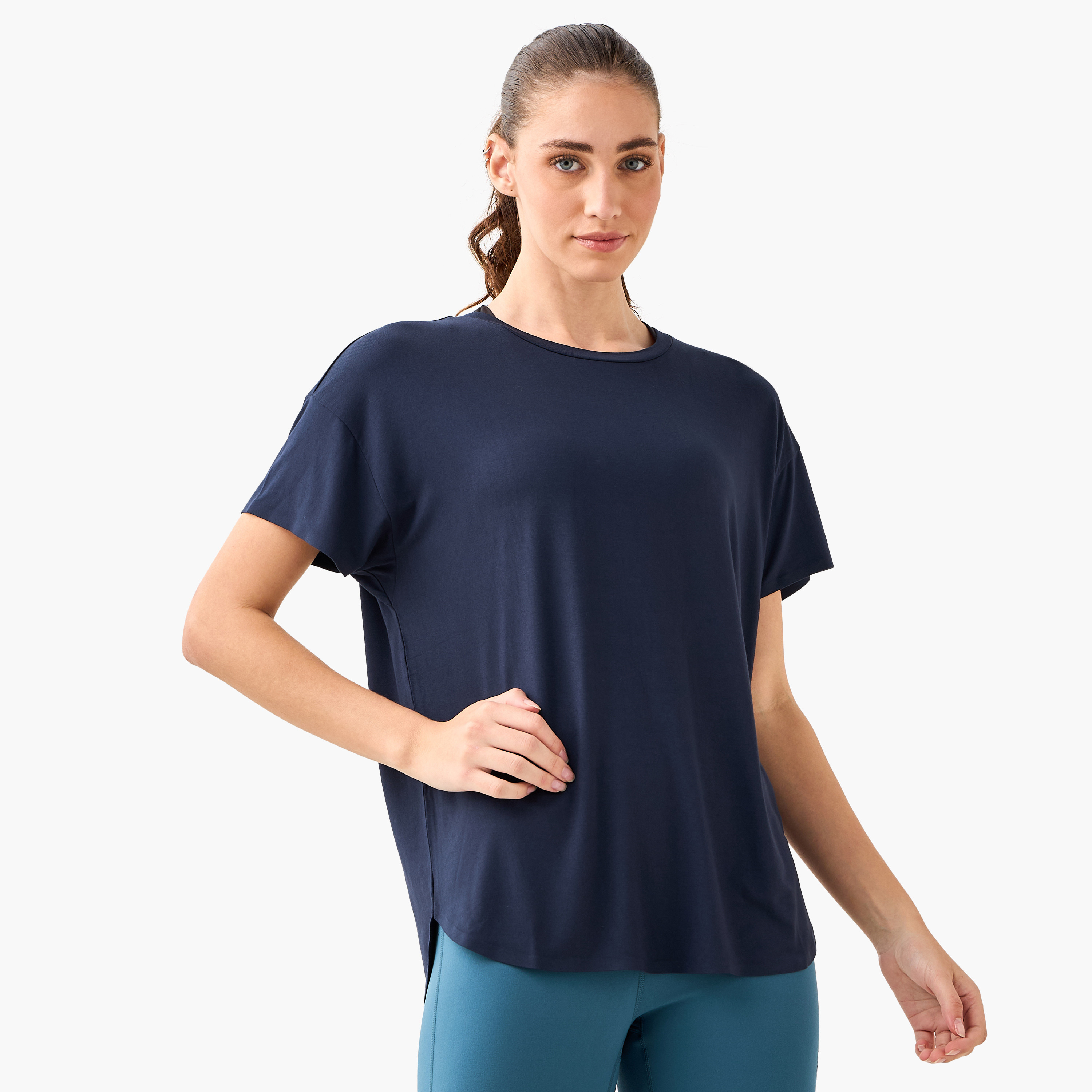 Women 2-Way Stretch T-shirt-women-clothing-coordsets-image-3