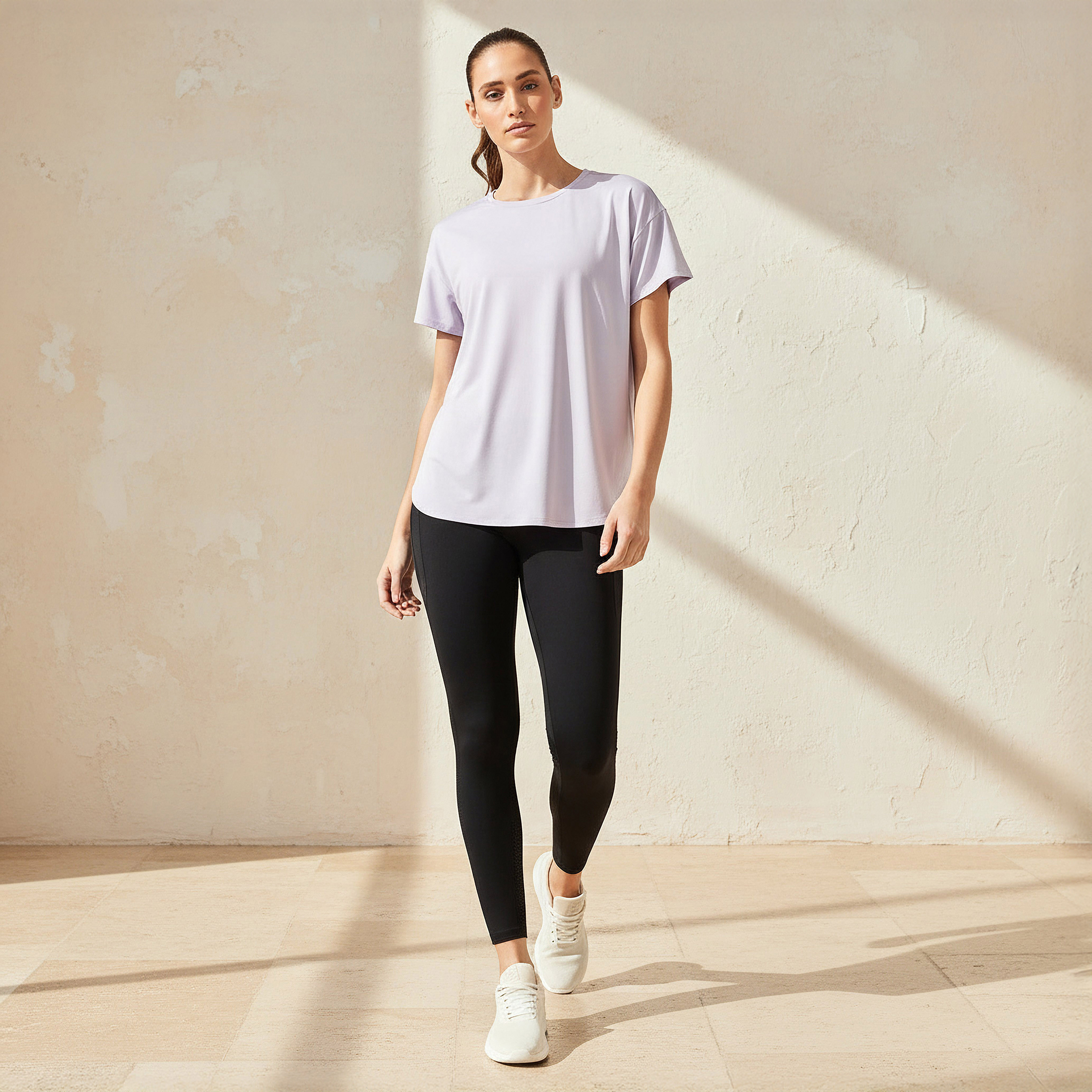 Women 2-Way Stretch T-shirt-women-clothing-coordsets-image-2