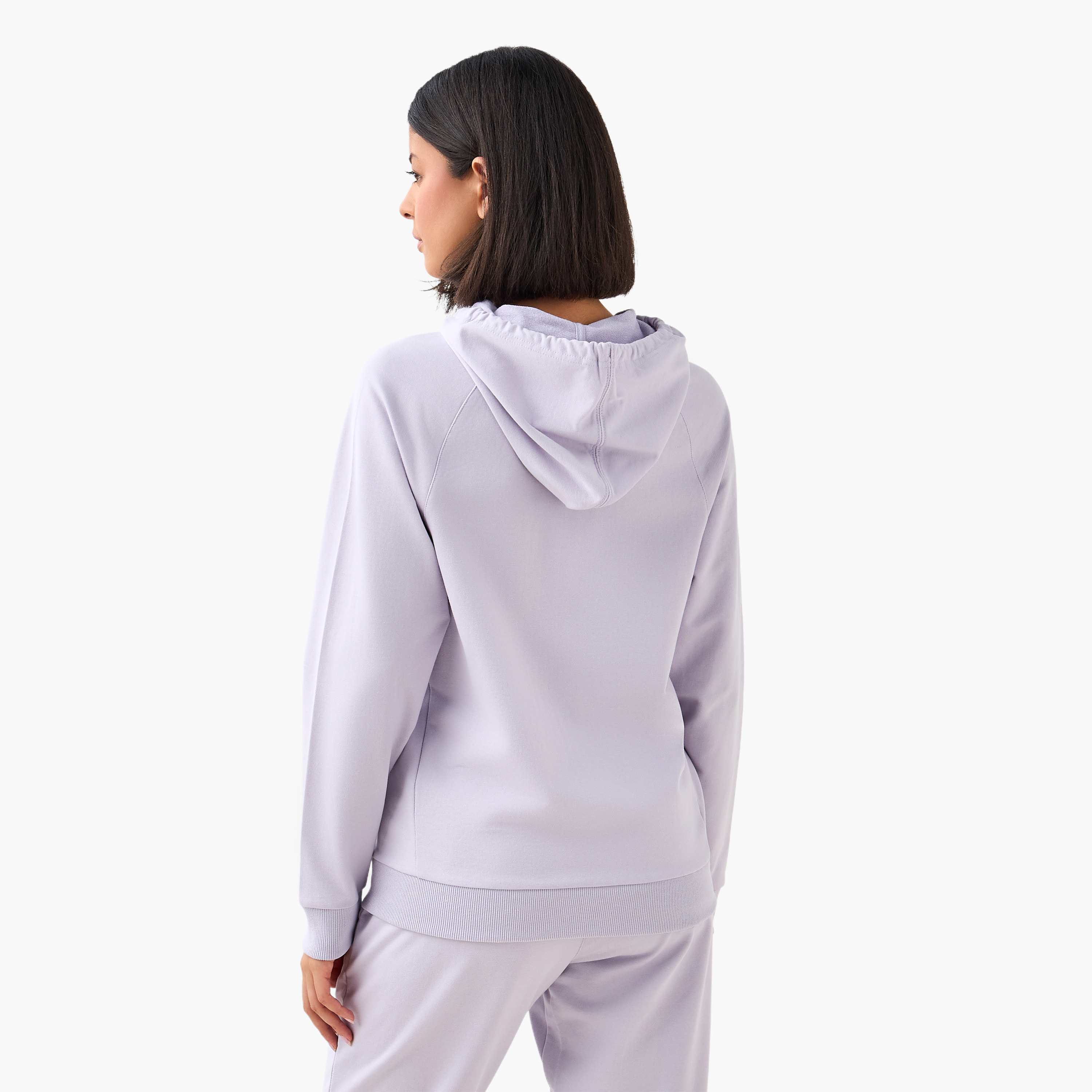 جاكيت بقبعة وجيوب كنجر للنساء-women-clothing-coordsets-image-3