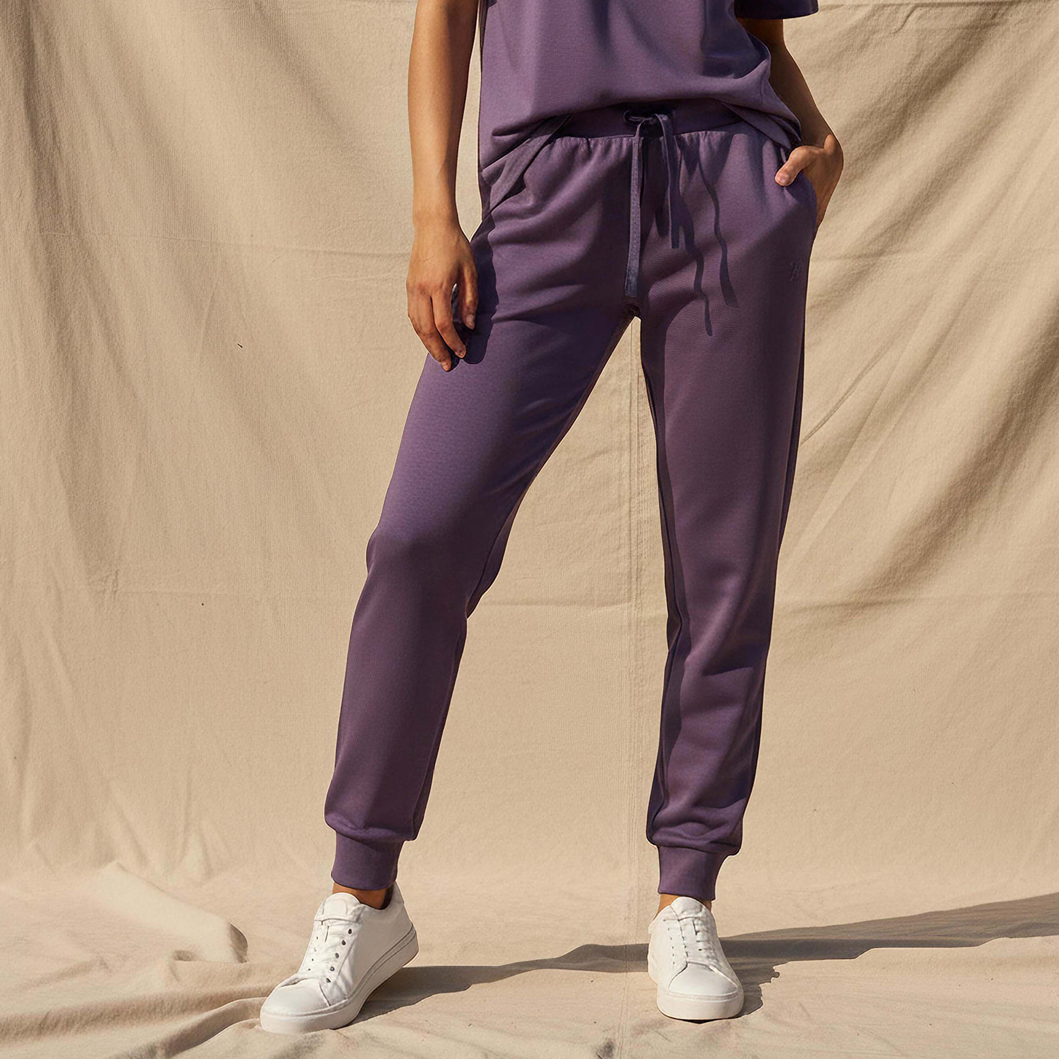 Women Soft Touch Drawstring Waist Joggers-women-clothing-bottoms-joggers-image-1