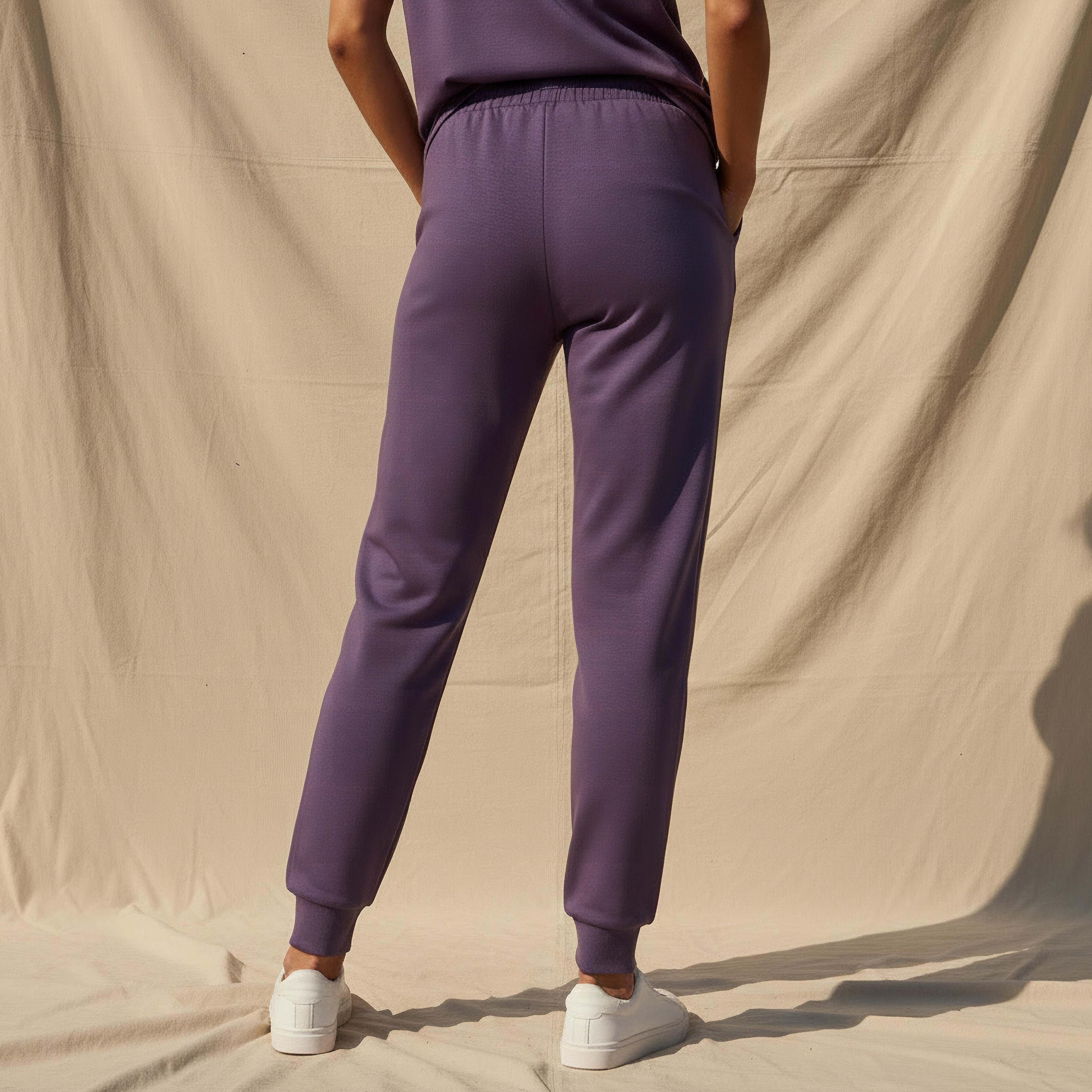 Women Soft Touch Drawstring Waist Joggers-women-clothing-bottoms-joggers-image-4
