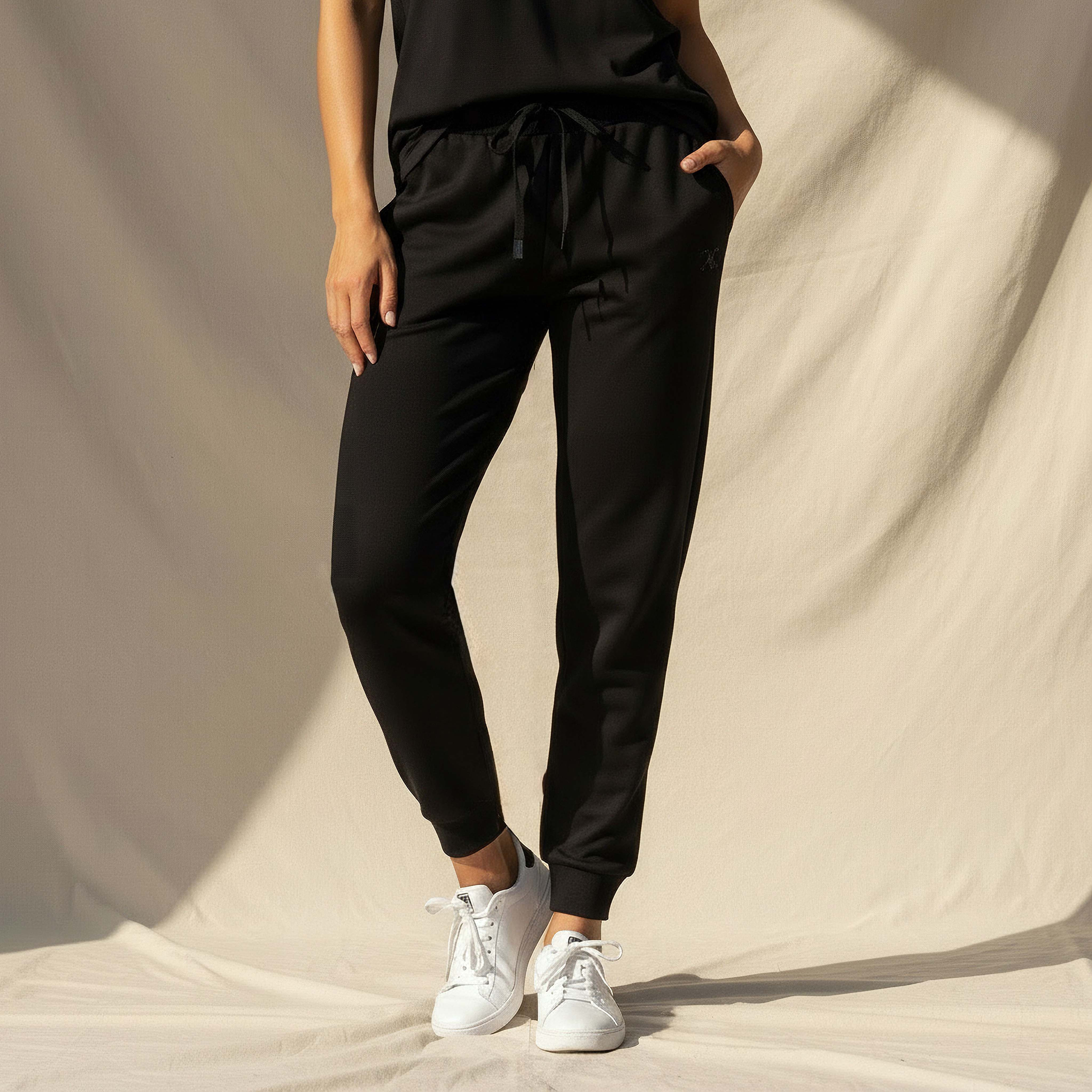 Women Soft Touch Drawstring Waist Joggers-women-clothing-bottoms-joggers-image-1