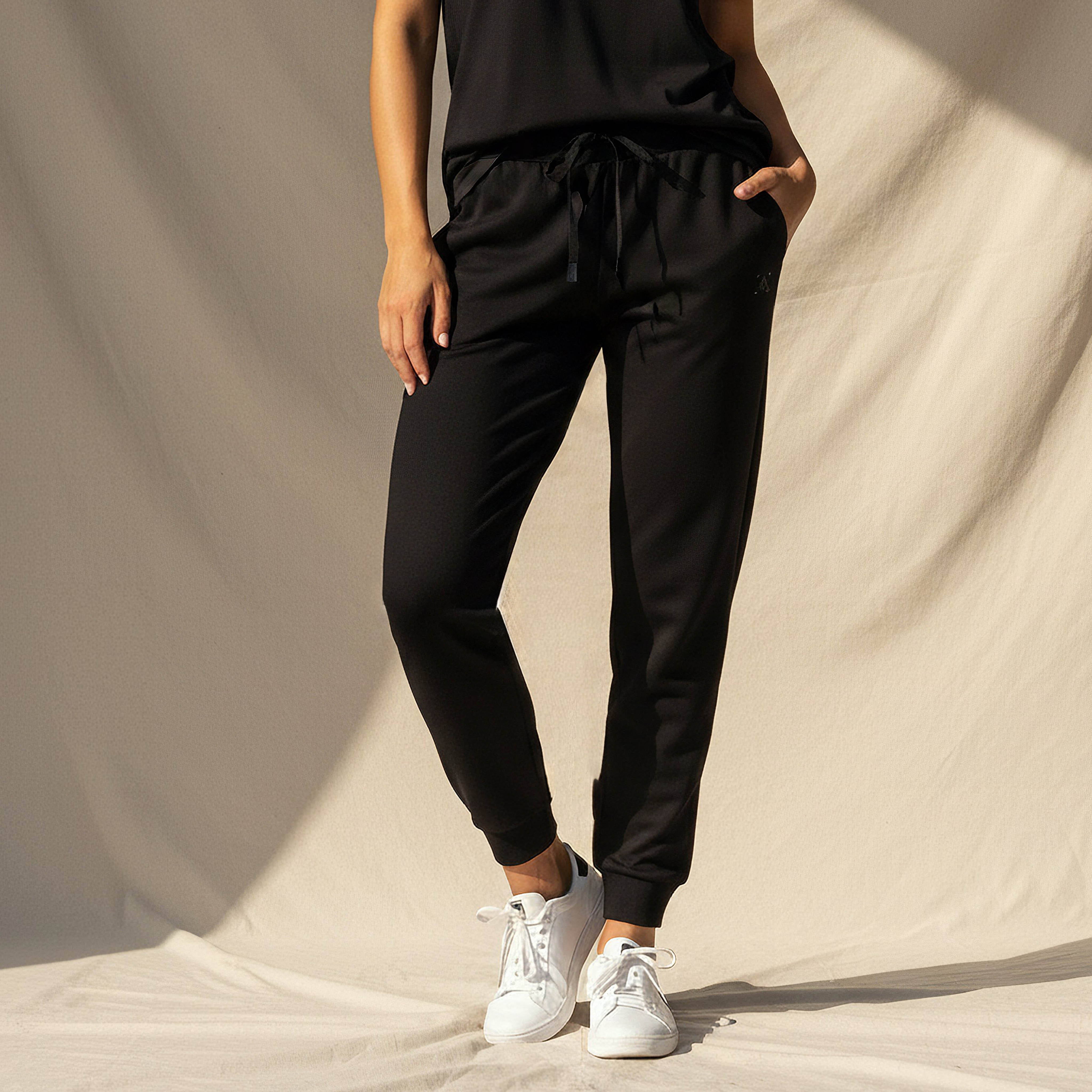 Women Soft Touch Drawstring Waist Joggers-women-clothing-bottoms-joggers-image-5