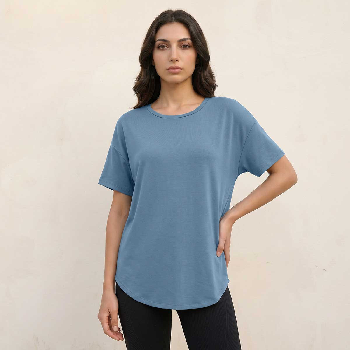 Boxy 2 Way Stretch T-shirt-women-clothing-tshirts-image-1