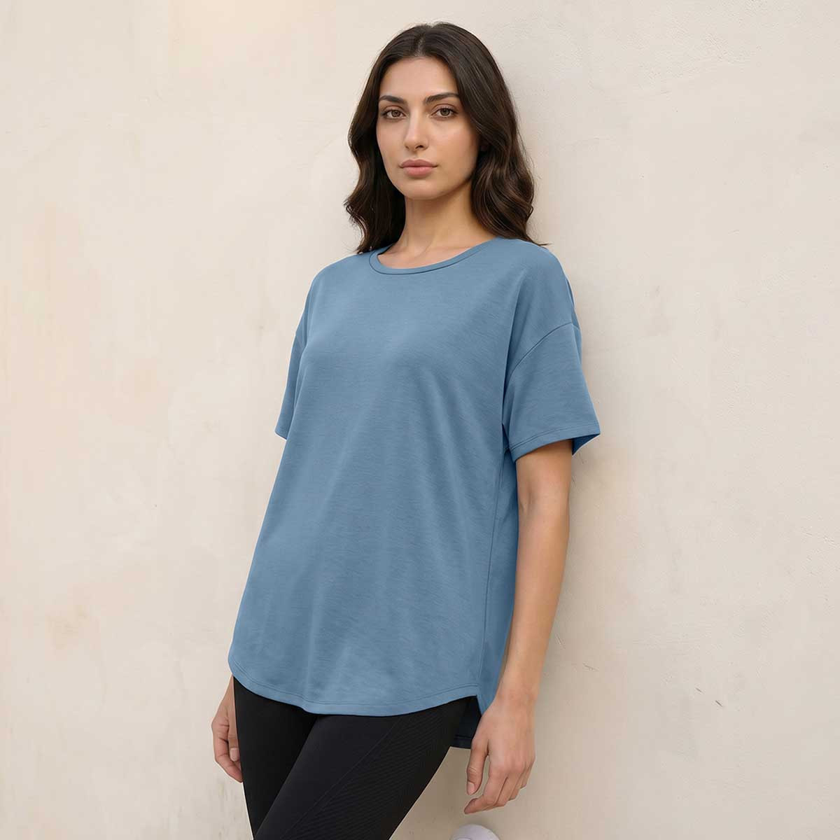 Boxy 2 Way Stretch T-shirt-women-clothing-tshirts-image-5