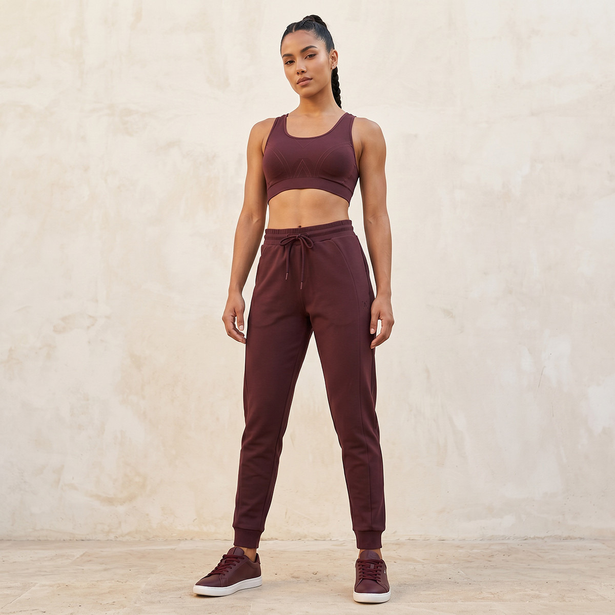 بنطلون جوغر برباط خصر للنساء-women-clothing-bottoms-joggers-image-3