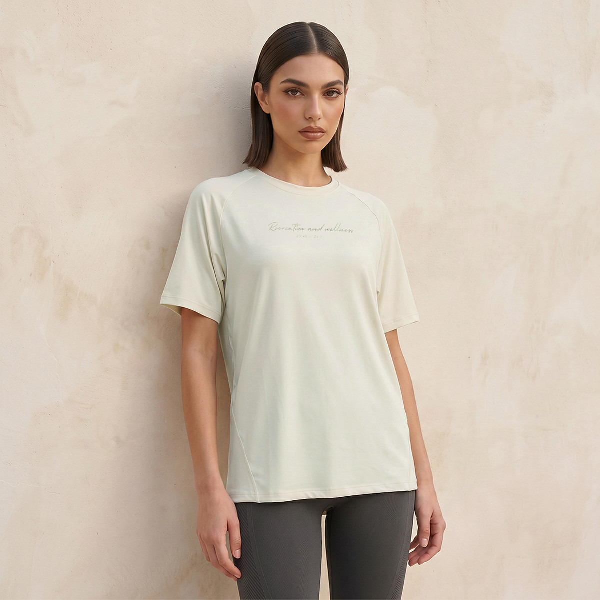 تيشيرت مطاطي باتجاهين بطبعات-sports-women-clothing-tshirtsandvests-image-1