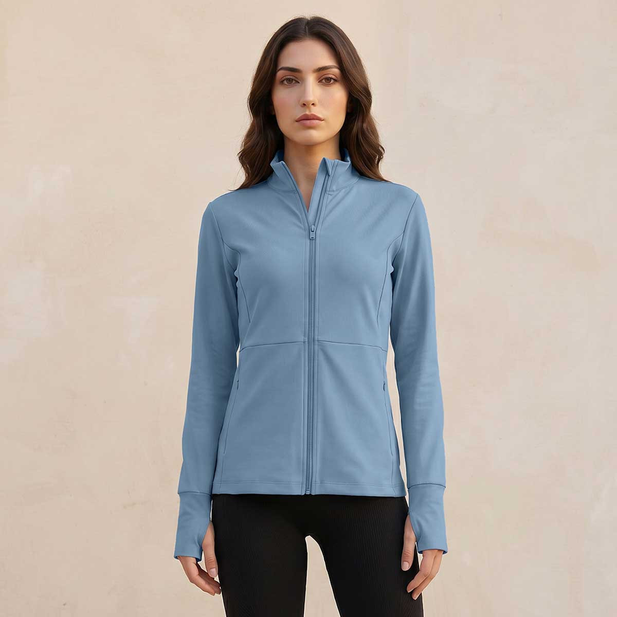جاكيت بسحاب كامل وأكمام بفتحة إبهام-women-clothing-sportswearandactivewear-coatsandjackets-jackets-image-5