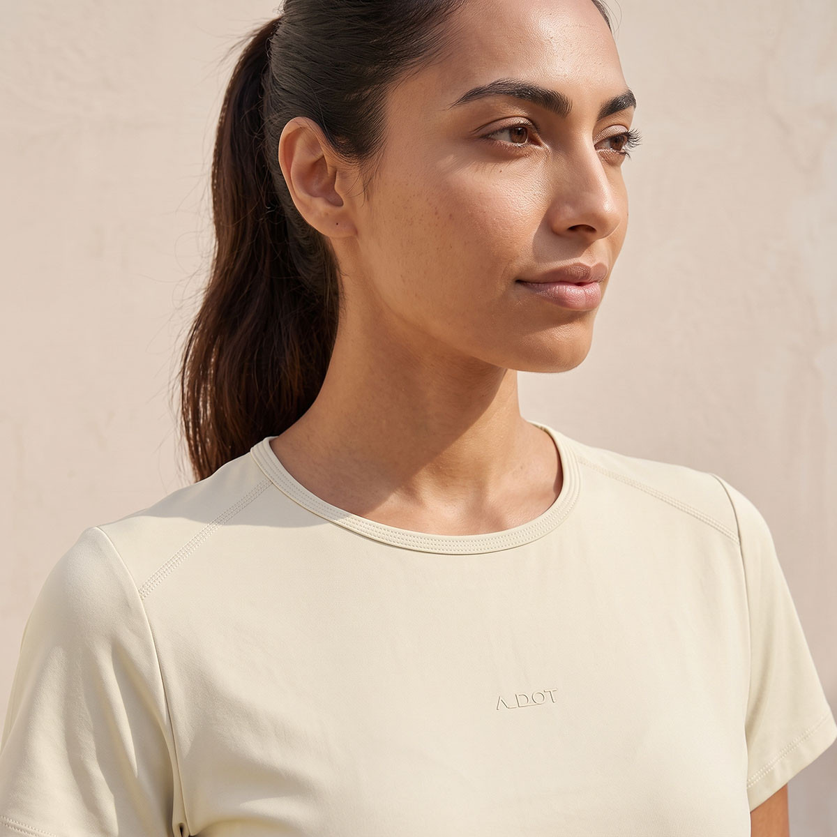 تيشيرت بيرفورمانس بارز الملمس-sports-women-clothing-tshirtsandvests-image-6